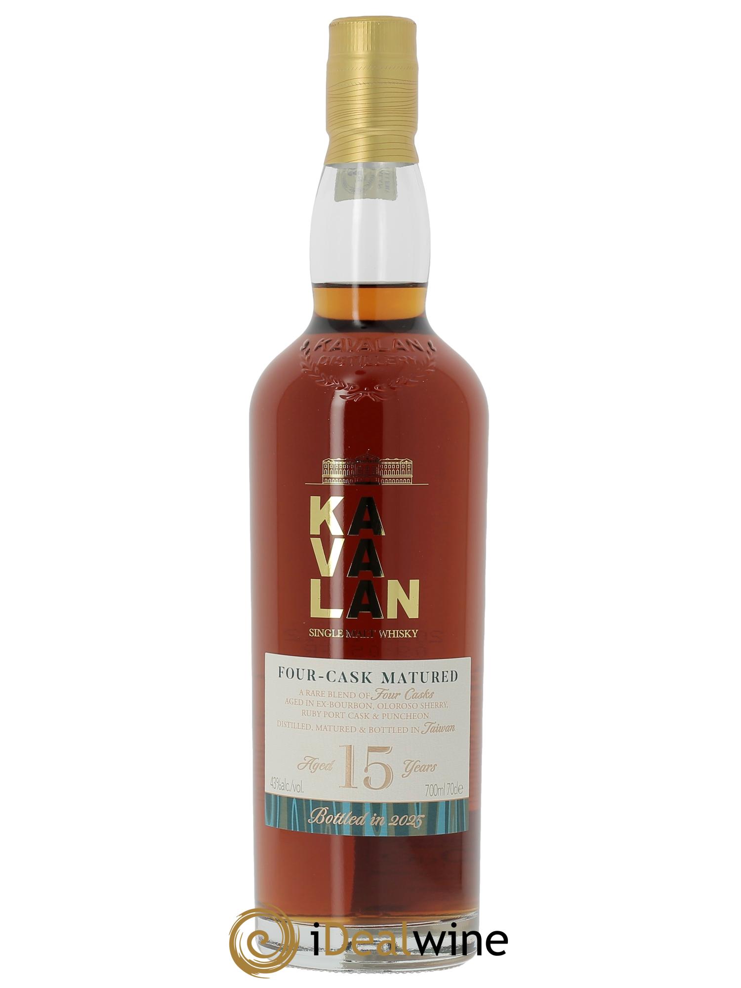 Kavalan 15 ans Four-Cask Matured - Lotto di 1 bottiglia - 1