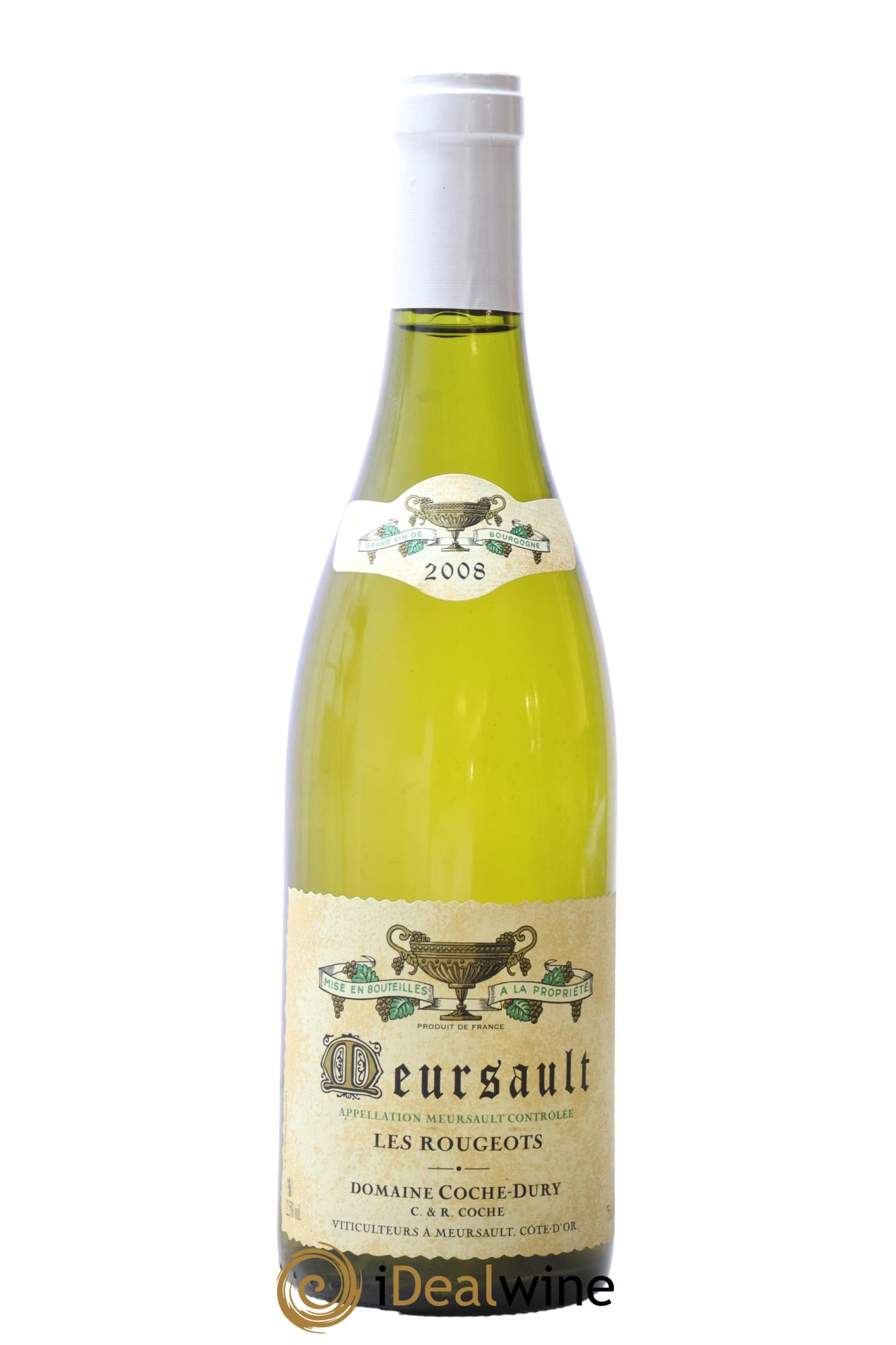 Meursault Les Rougeots Coche Dury (Domaine) 2008 - Lot de 1 bouteille - 0