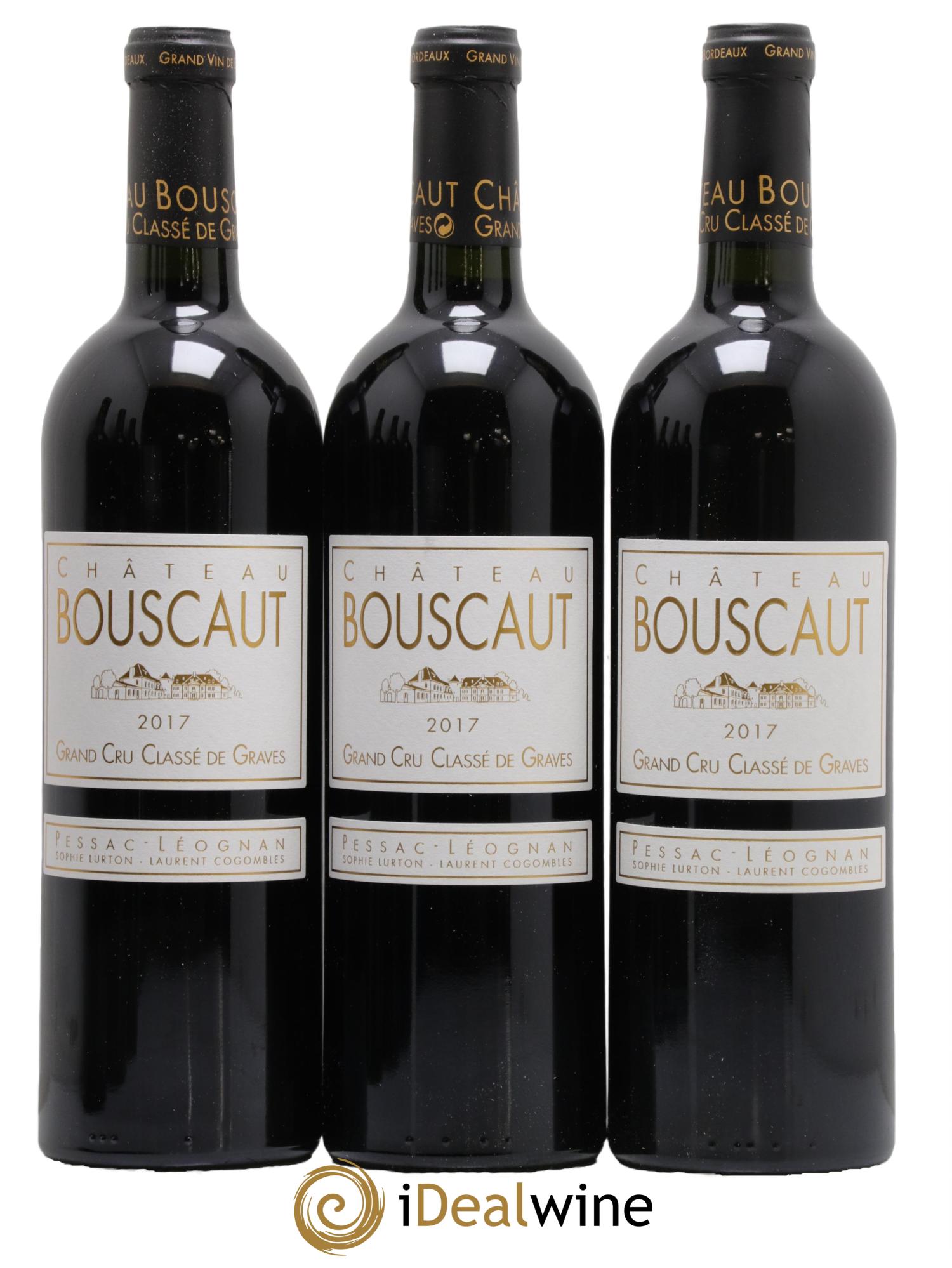 Château Bouscaut Cru Classé de Graves 2017 - Lot de 6 bouteilles - 1