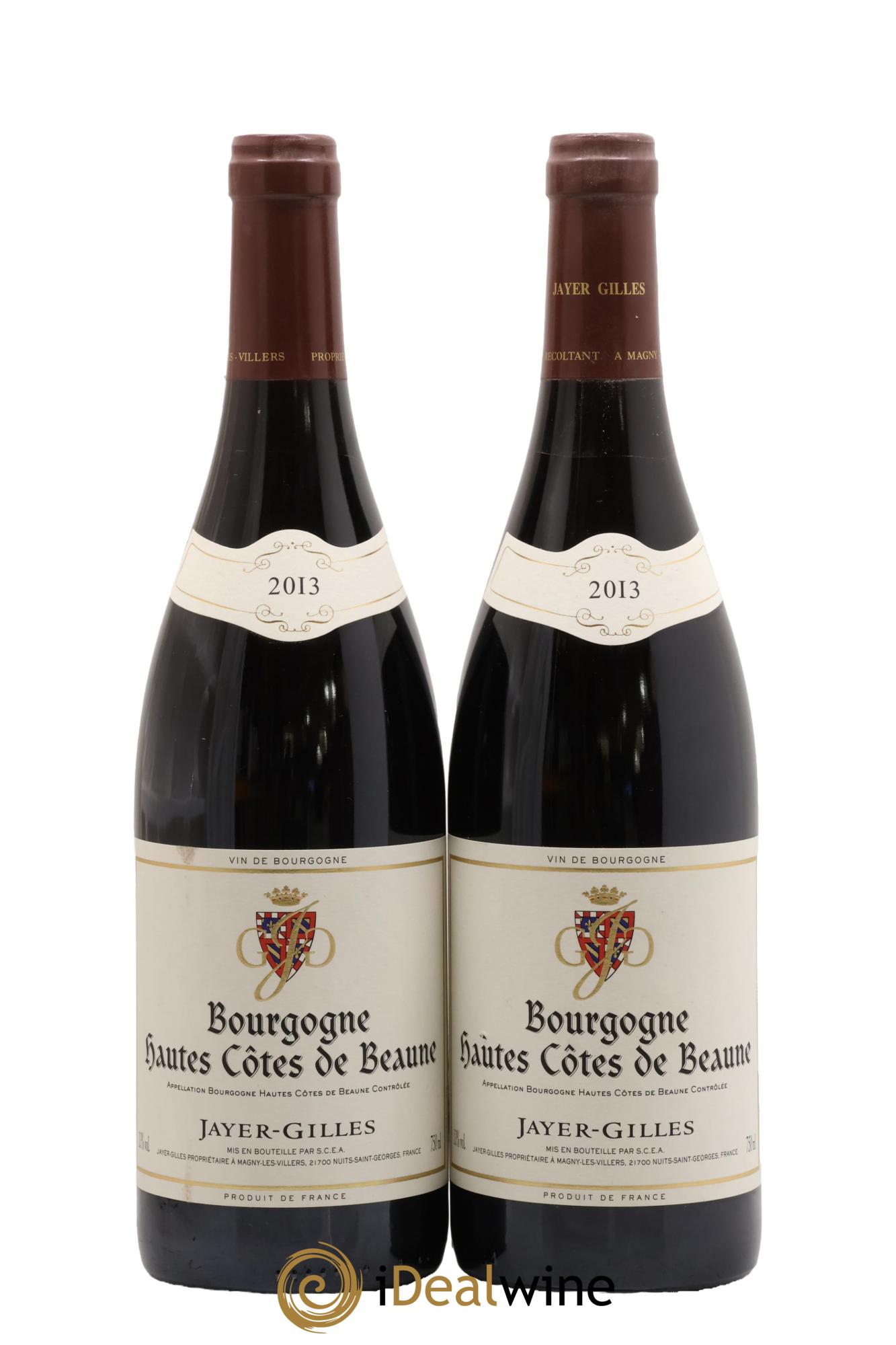 Hautes-Côtes de Beaune Hoffmann-Jayer (anciennement Jayer-Gilles) 2013 - Lot de 2 bouteilles - 0