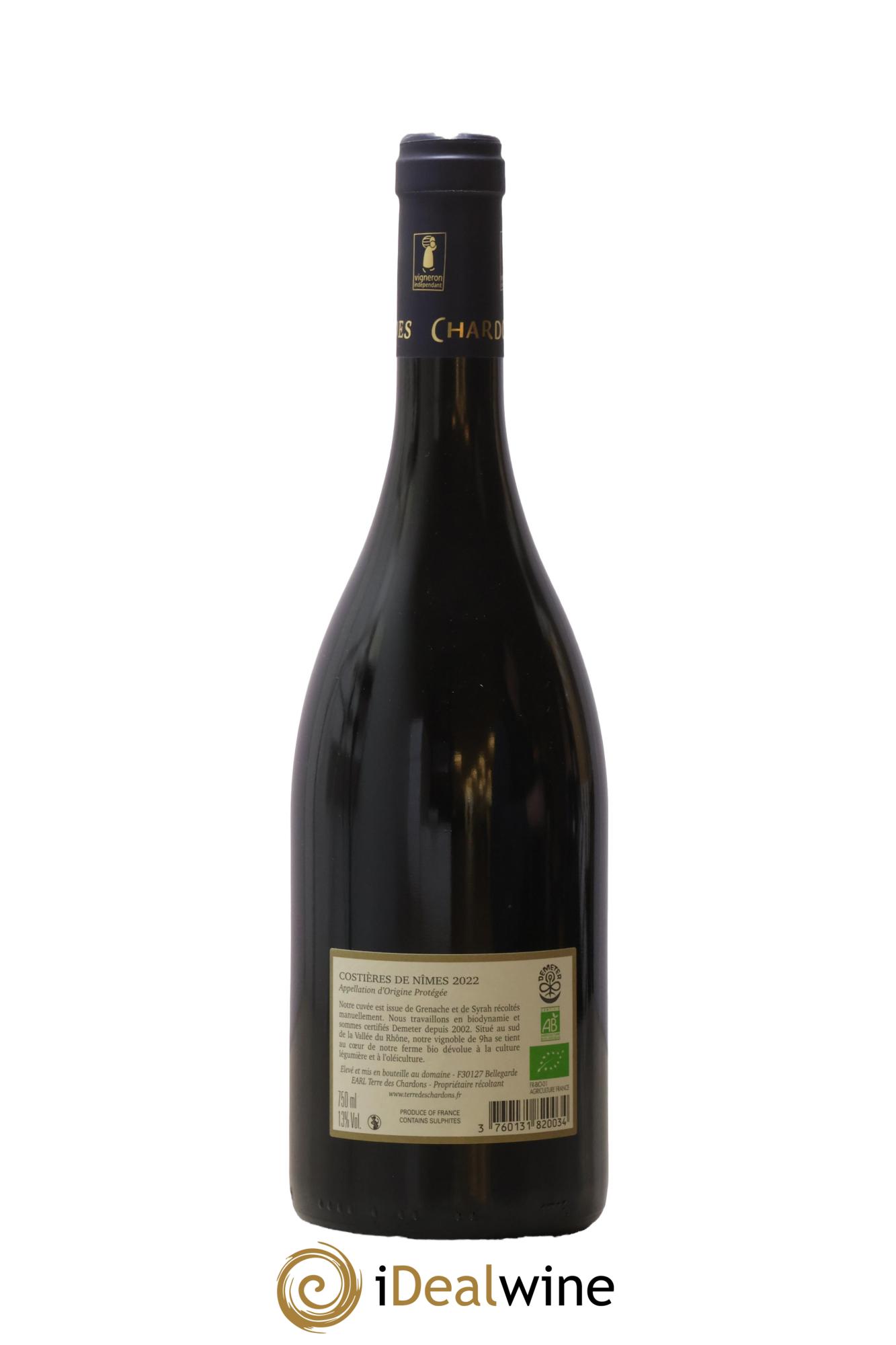 Costières de Nîmes Bien Luné Domaine Terre des Chardons 2022 - Lot de 1 bouteille - 1