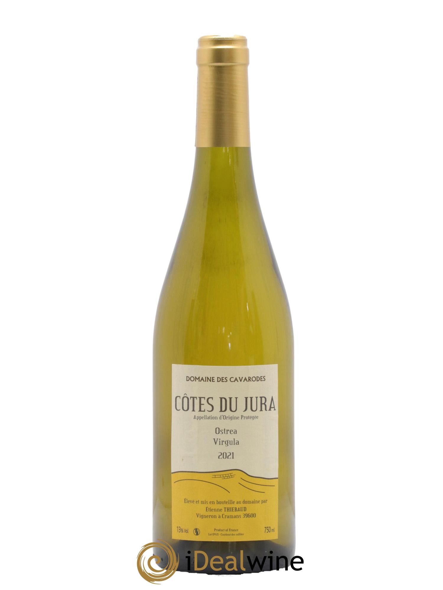Côtes du Jura Ostrea Virgula Cavarodes (Domaine des) - Etienne Thiébaud 2021 - Lot de 1 bouteille - 0