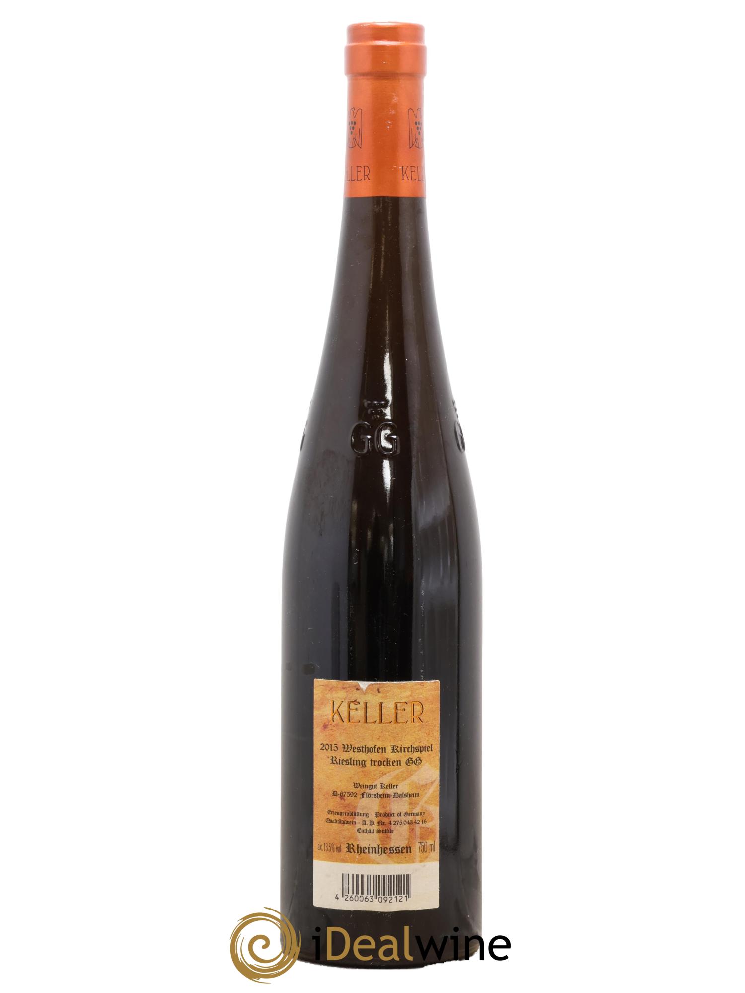 Riesling Kirchspiel Keller 2015 - Lot of 1 bottle - 1