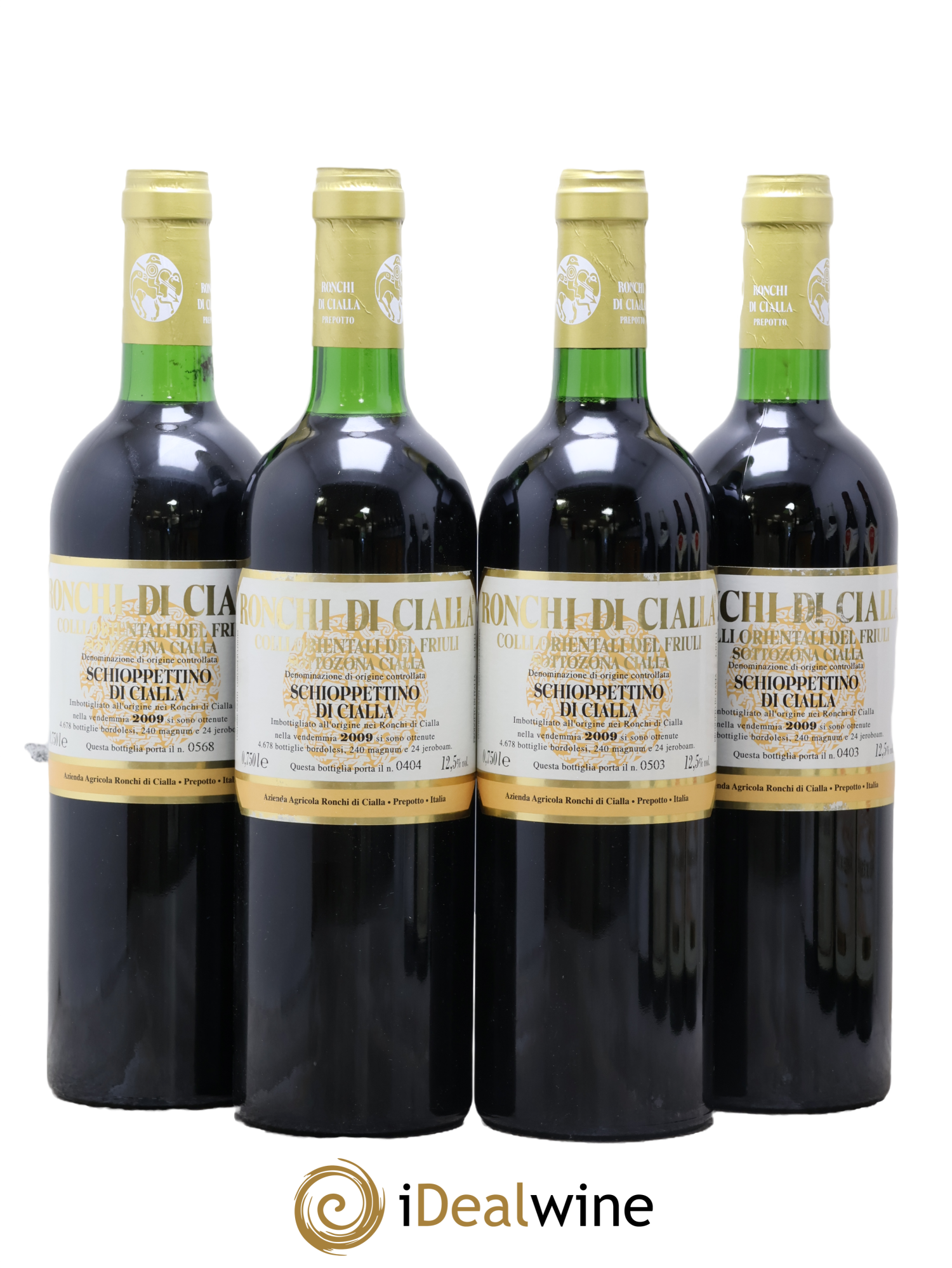 Frioul Colli Orientali del Friuli IGT Schioppettino di Cialla Azienda Agricola Ronchi di Cialla 2009 - Lot of 4 bottles - 0