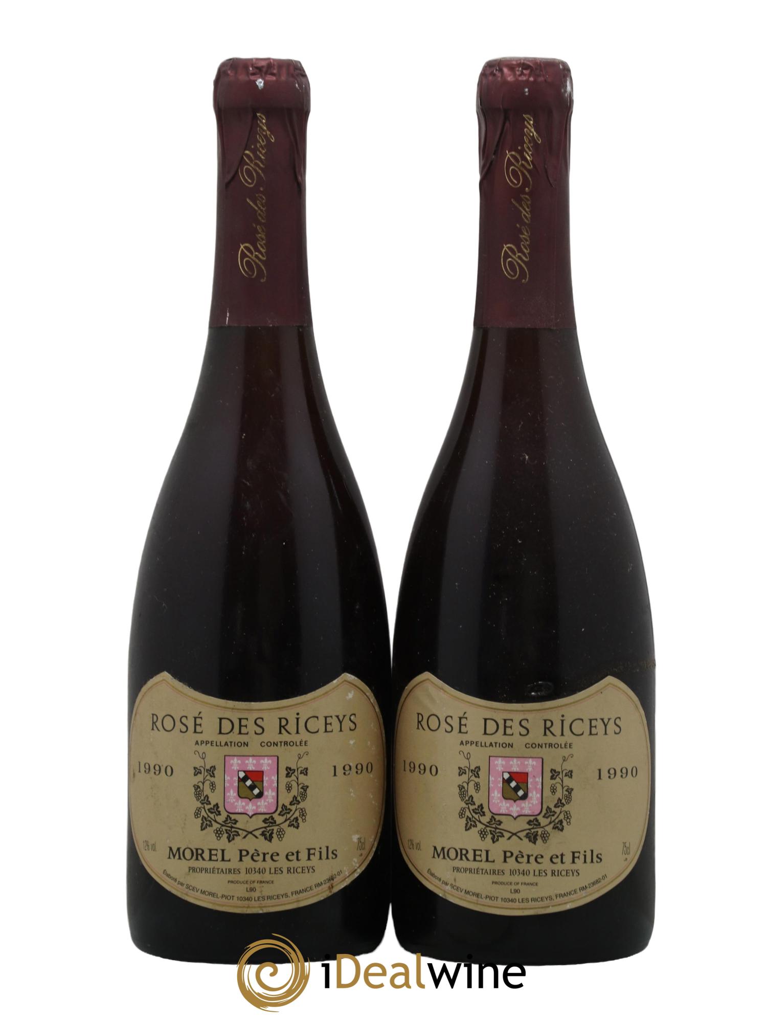 Rosé des Riceys Domaine Morel 1990 - Lot de 2 bouteilles - 0