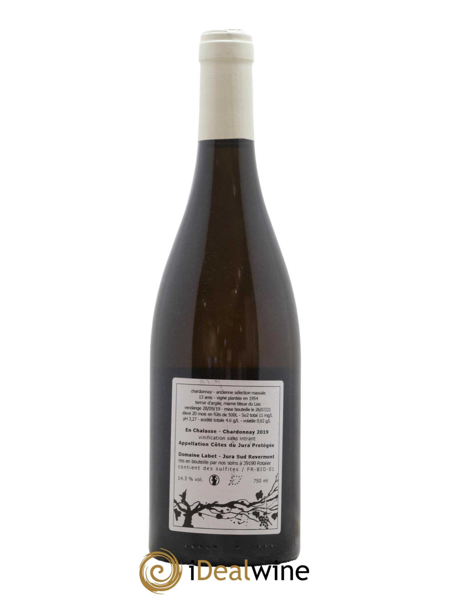 Côtes du Jura Chardonnay En Chalasse Romain - Julien  - Charline Labet 2019 - Lot de 1 bouteille - 1