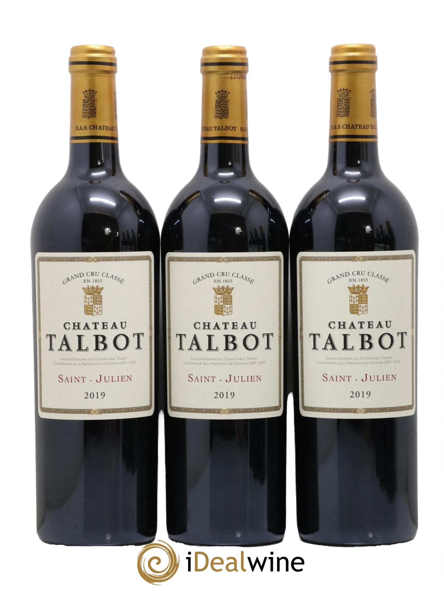 Château Talbot 4ème Grand Cru Classé 2019 - Lot de 6 bouteilles - 2