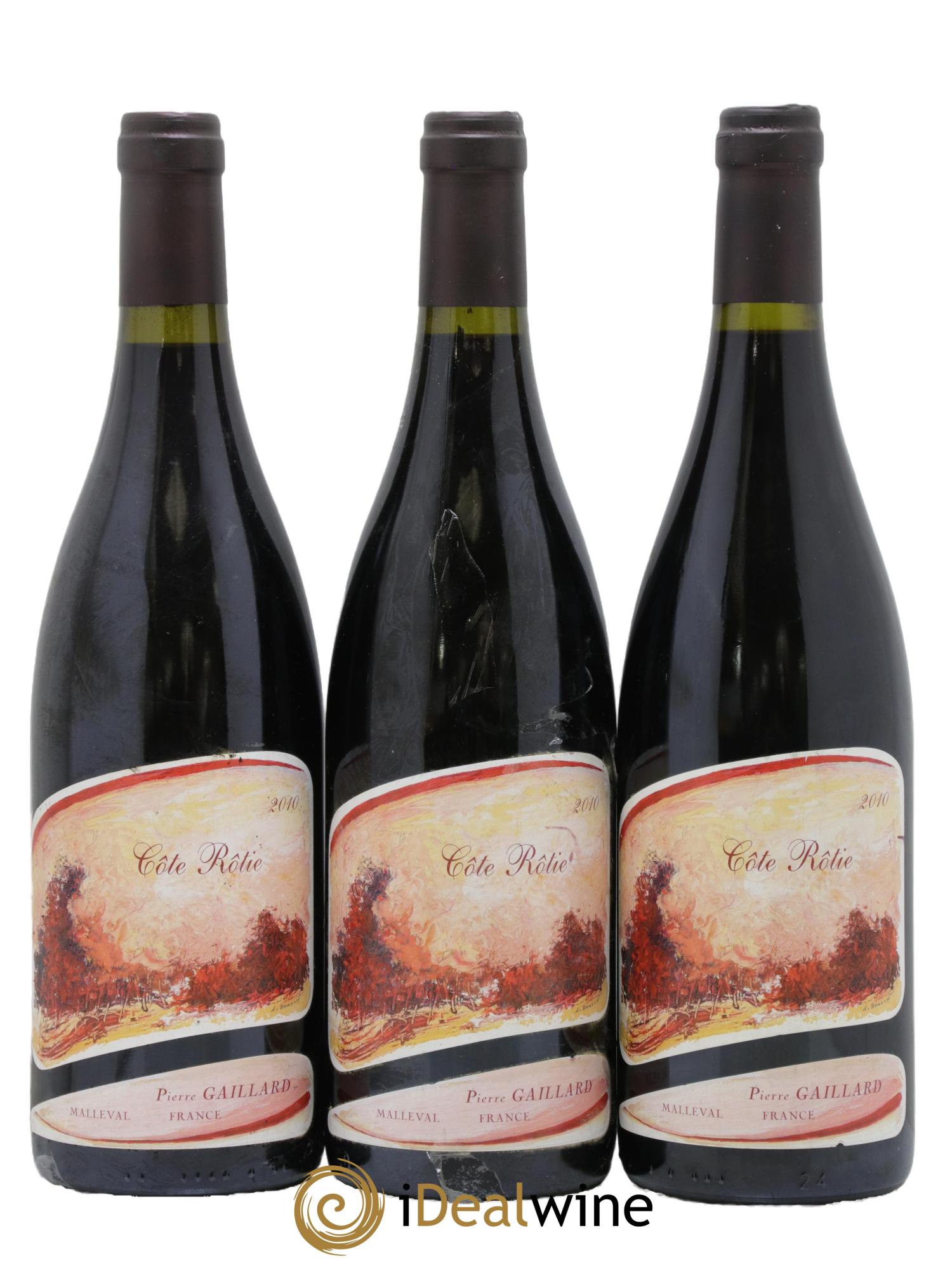 Côte-Rôtie Pierre Gaillard 2010 - Lot de 3 bouteilles - 0