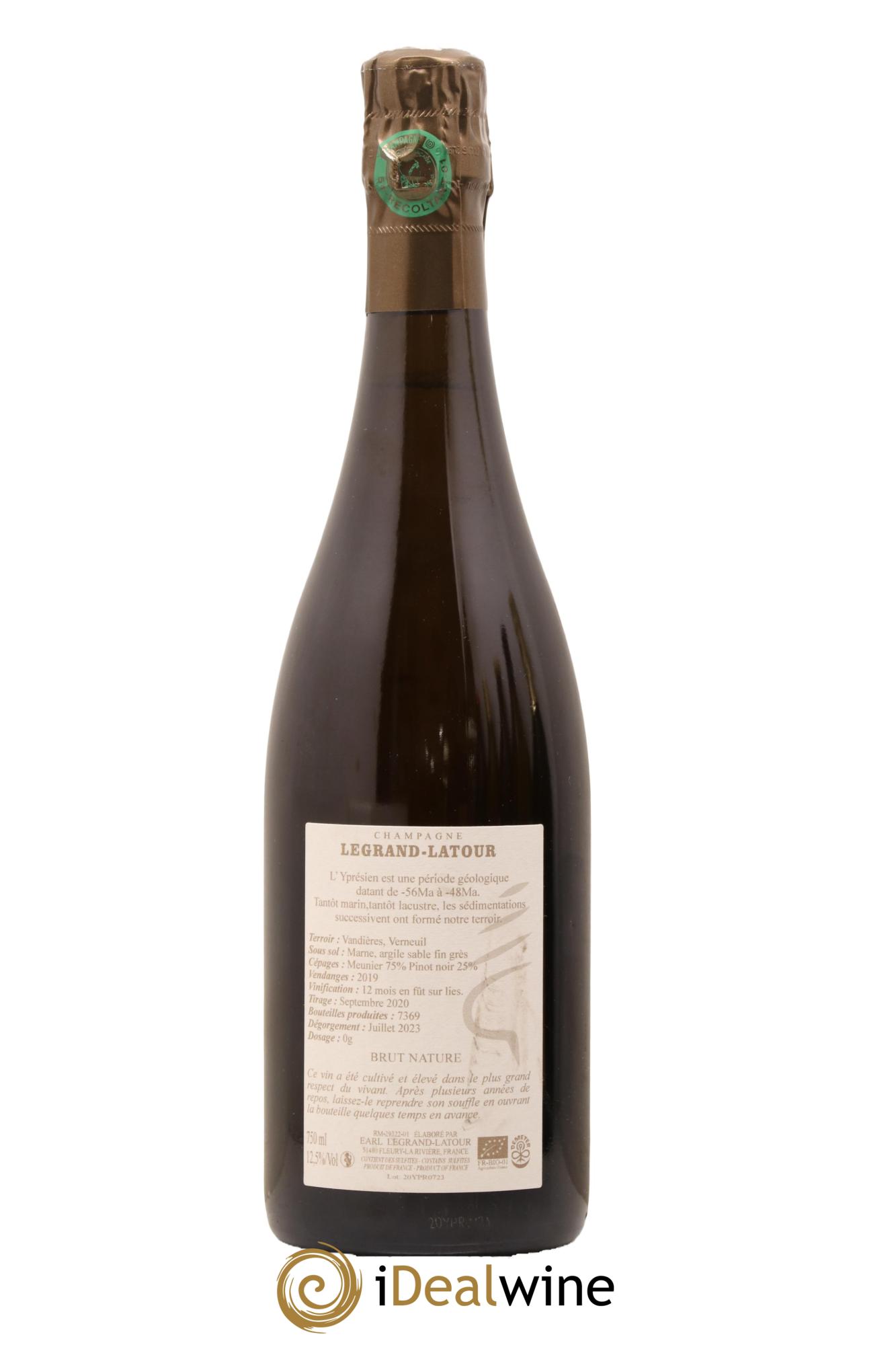 Yprésien Legrand Latour 2019 - Lot de 1 bouteille - 1