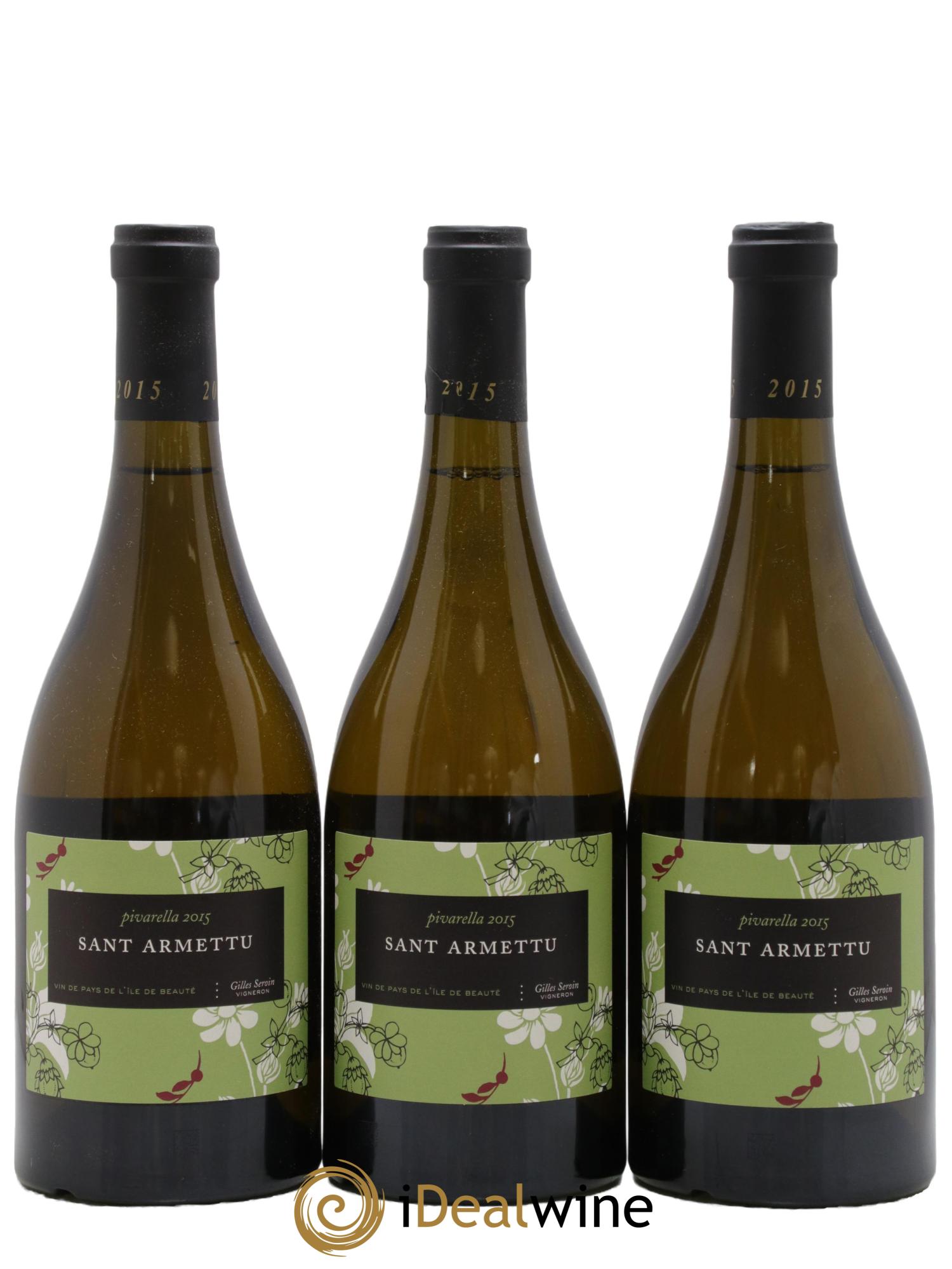 Vin de Corse Ile de Beauté Pivarella Domaine Sant' Armettu 2015 - Lotto di 3 bottiglie - 0