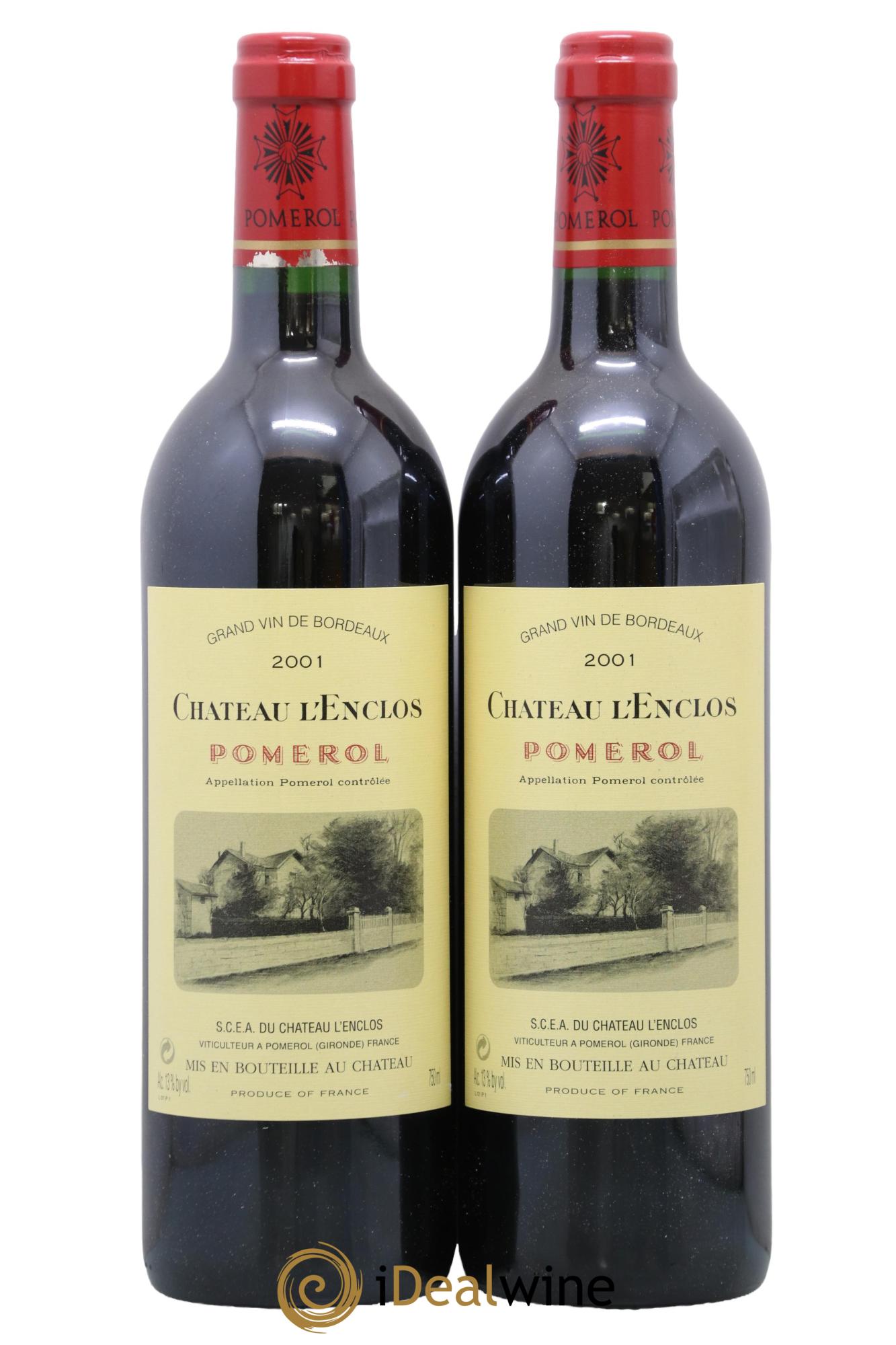 Château l' Enclos 2001 - Posten von 2 Flaschen - 0