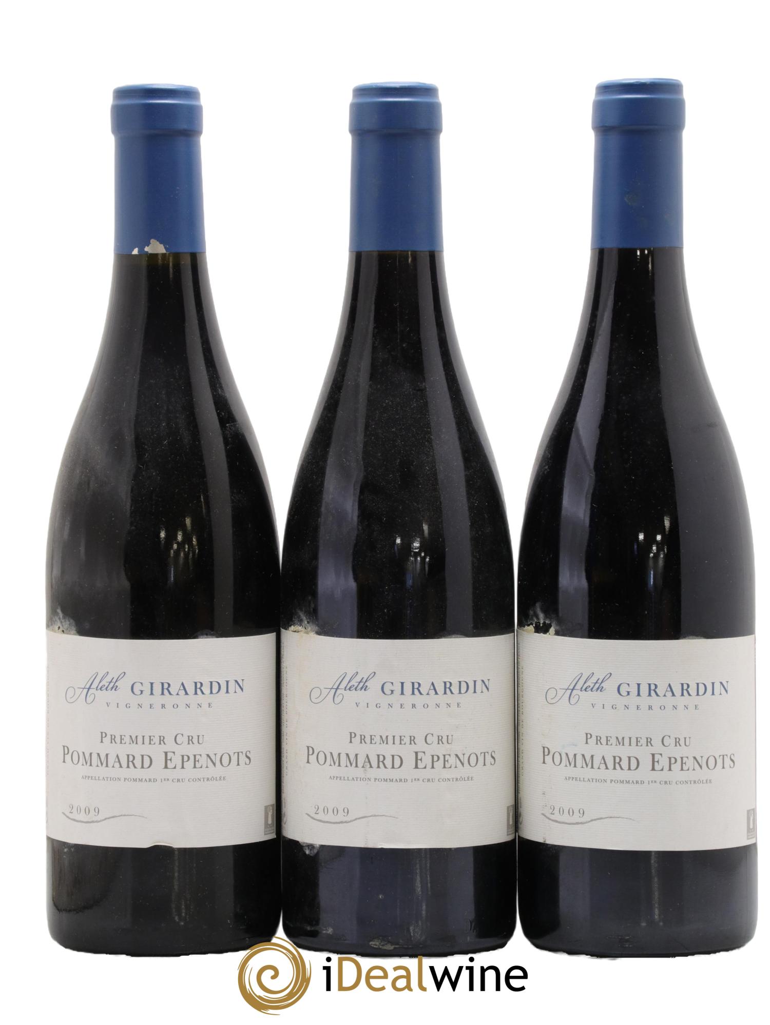 Pommard 1er Cru Les Epenots Aleth Girardin 2009 - Posten von 3 Flaschen - 0