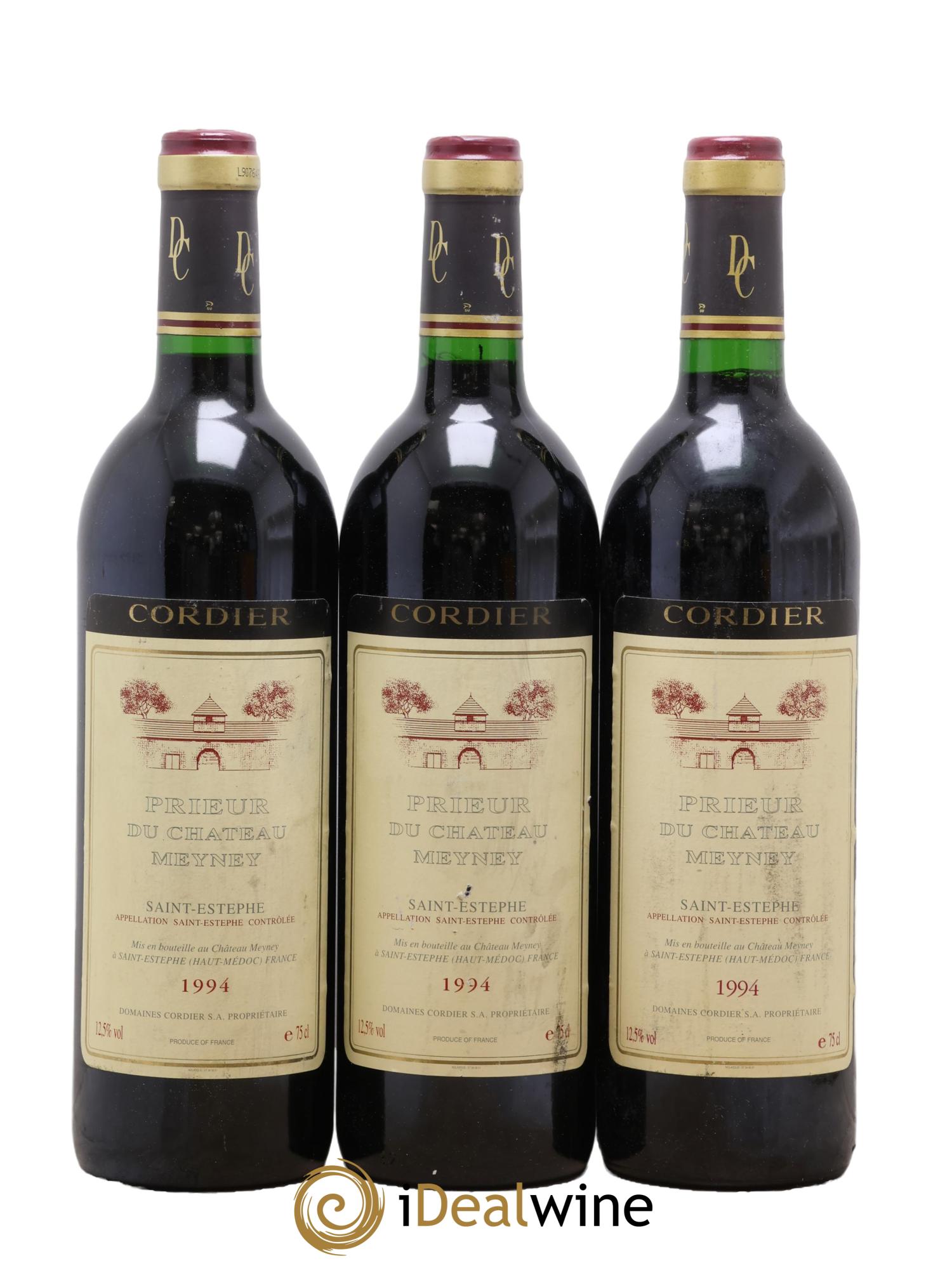 Prieur de Meyney Second Vin 1994 - Lot de 3 bouteilles - 0