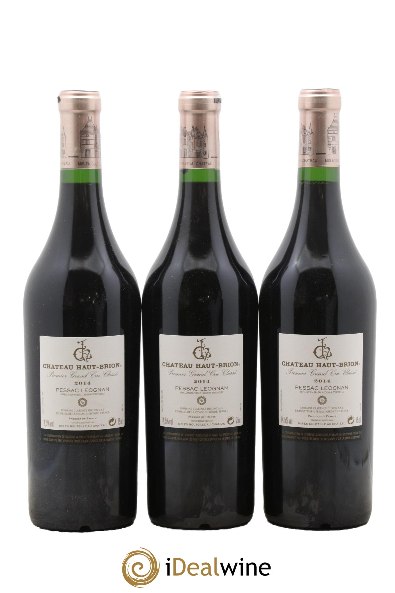 Château Haut Brion 1er Grand Cru Classé 2014 - Posten von 3 Flaschen - 1