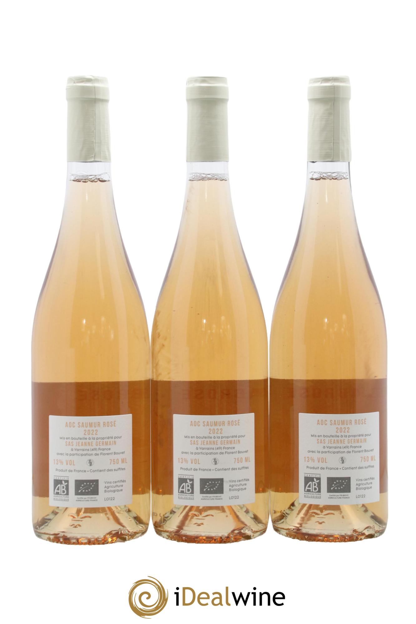 Divers Saumur La Cabrosse Jeanne Germain 2022 - Lot de 3 bouteilles - 1
