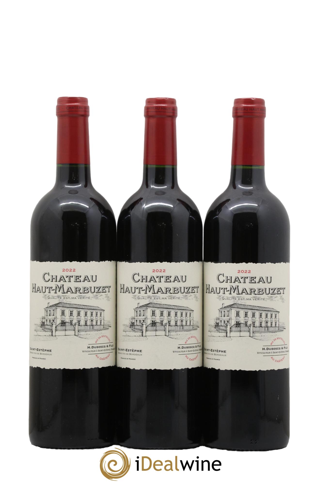 Château Haut Marbuzet 2022 - Lotto di 3 bottiglie - 0