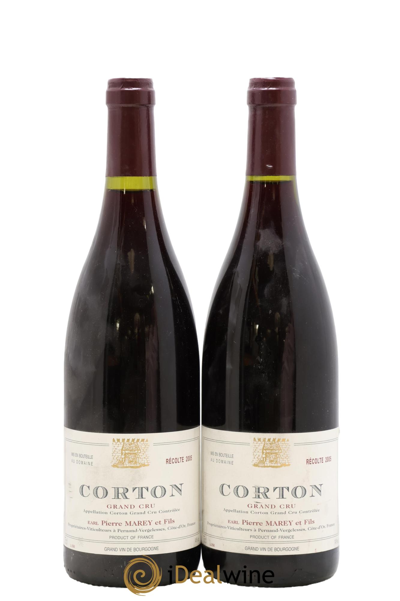 Corton Grand Cru Pierre Marey Et Fils 2005 - Posten von 2 Flaschen - 0