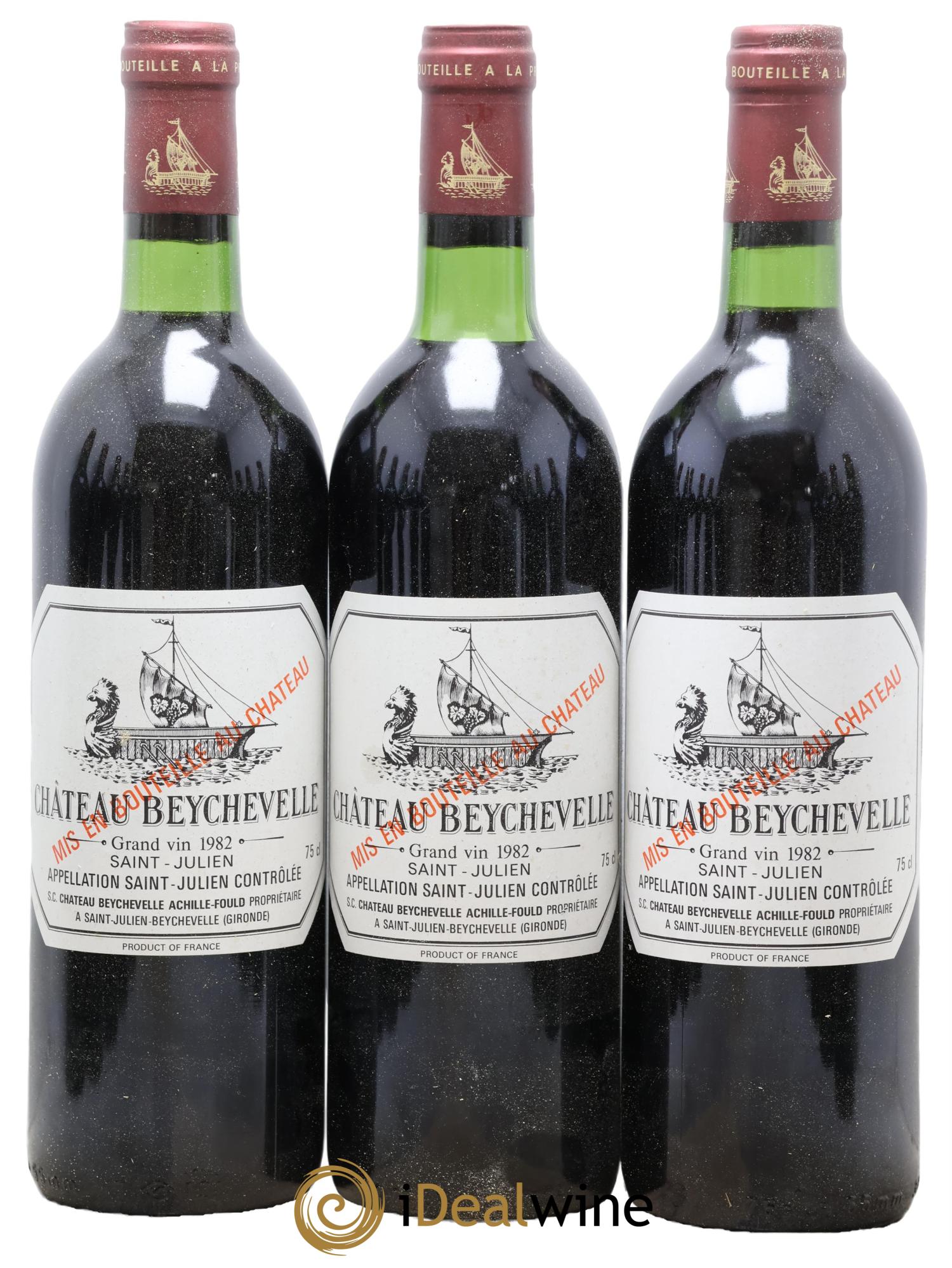 Château Beychevelle 4ème Grand Cru Classé 1982 - Lotto di 12 bottiglie - 1