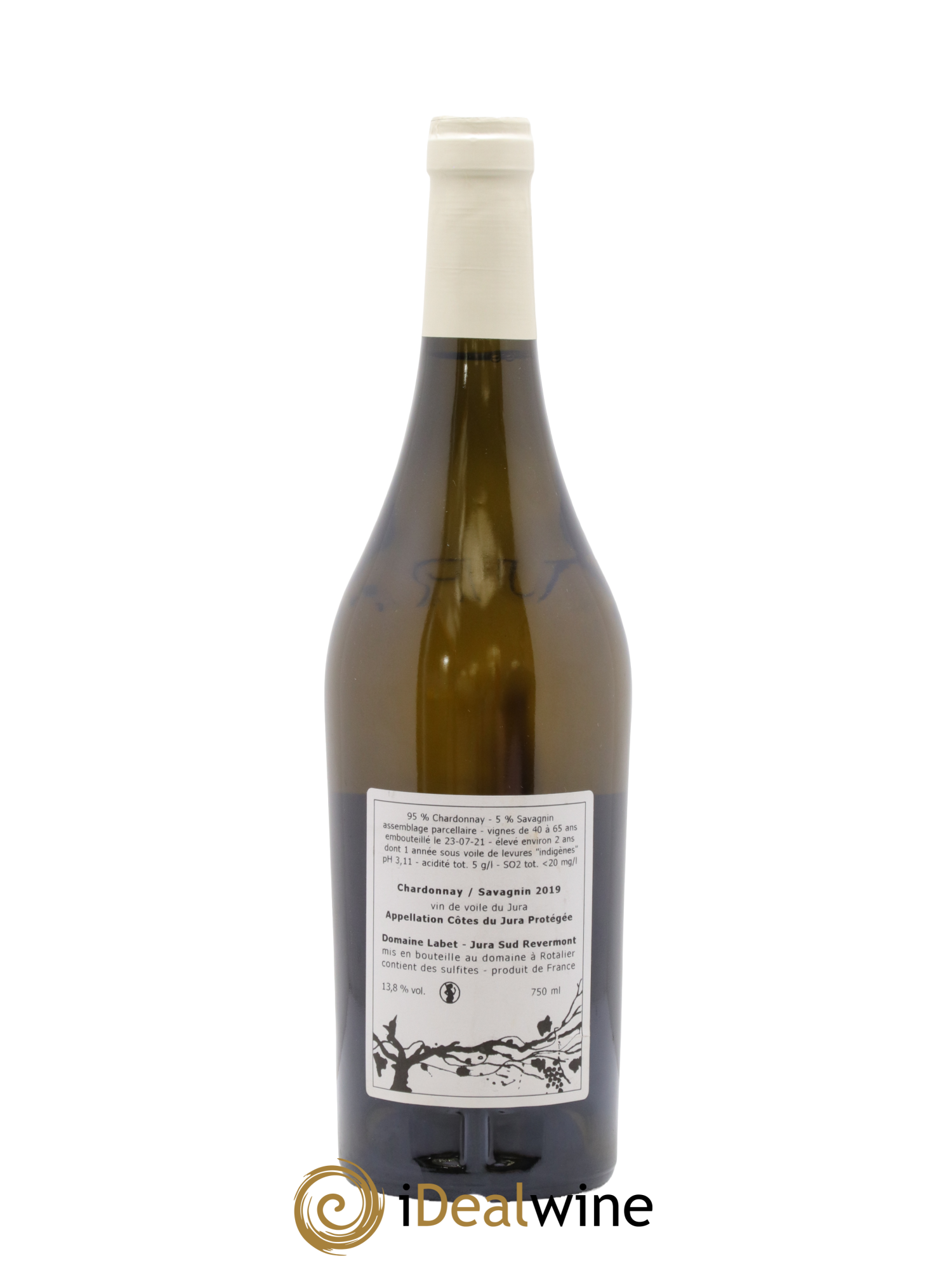 Côtes du Jura Vin de Voile Chardonnay-Savagnin cuvée de garde Romain - Julien  - Charline Labet 2019 - Posten von 1 Flasche - 1