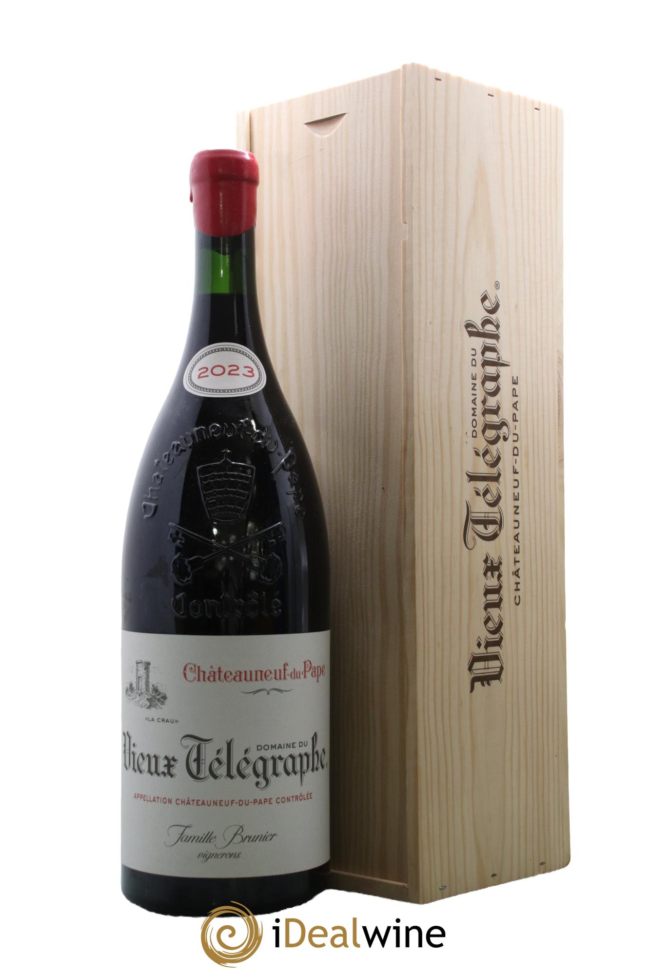 Châteauneuf-du-Pape Vieux Télégraphe (Domaine du) Vignobles Brunier 2023 - Lot de 1 double magnum - 0