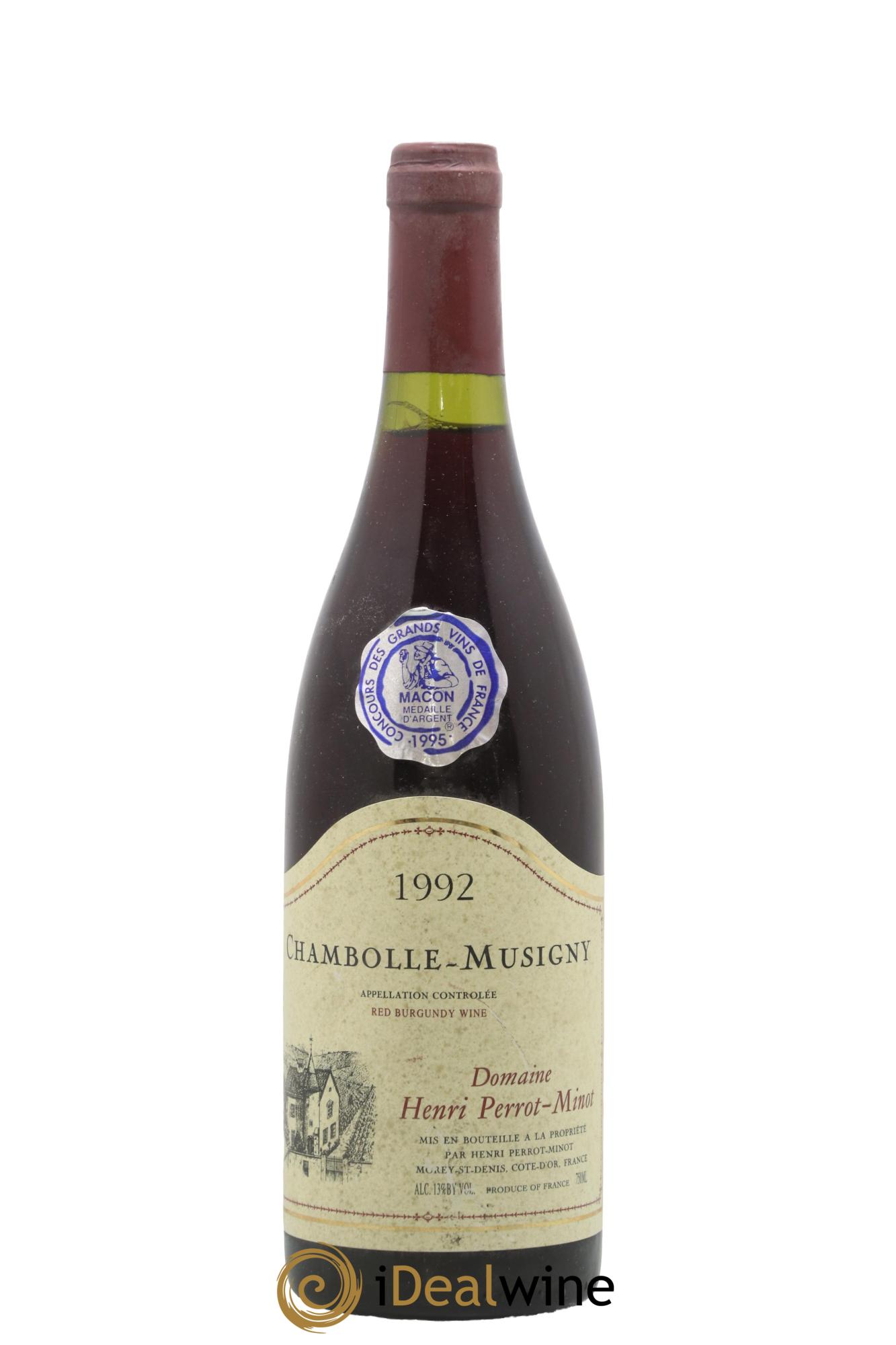 Chambolle-Musigny Perrot-Minot 1992 - Lot de 1 bouteille - 0