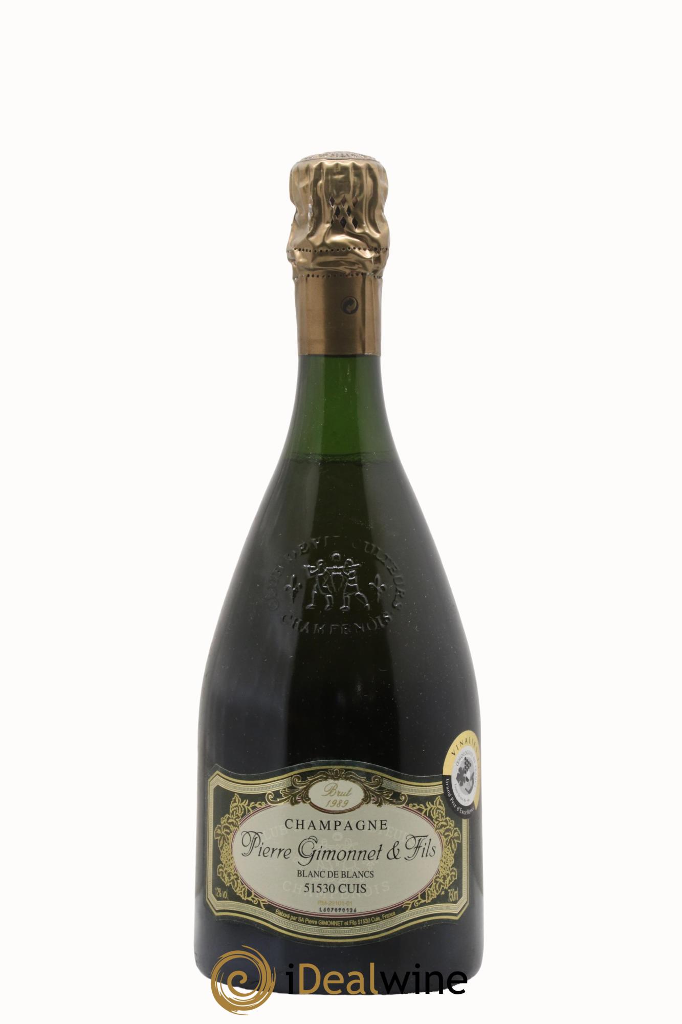 Champagne Blanc de Blancs Pierre Gimonnet et Fils 1989 - Posten von 1 Flasche - 0