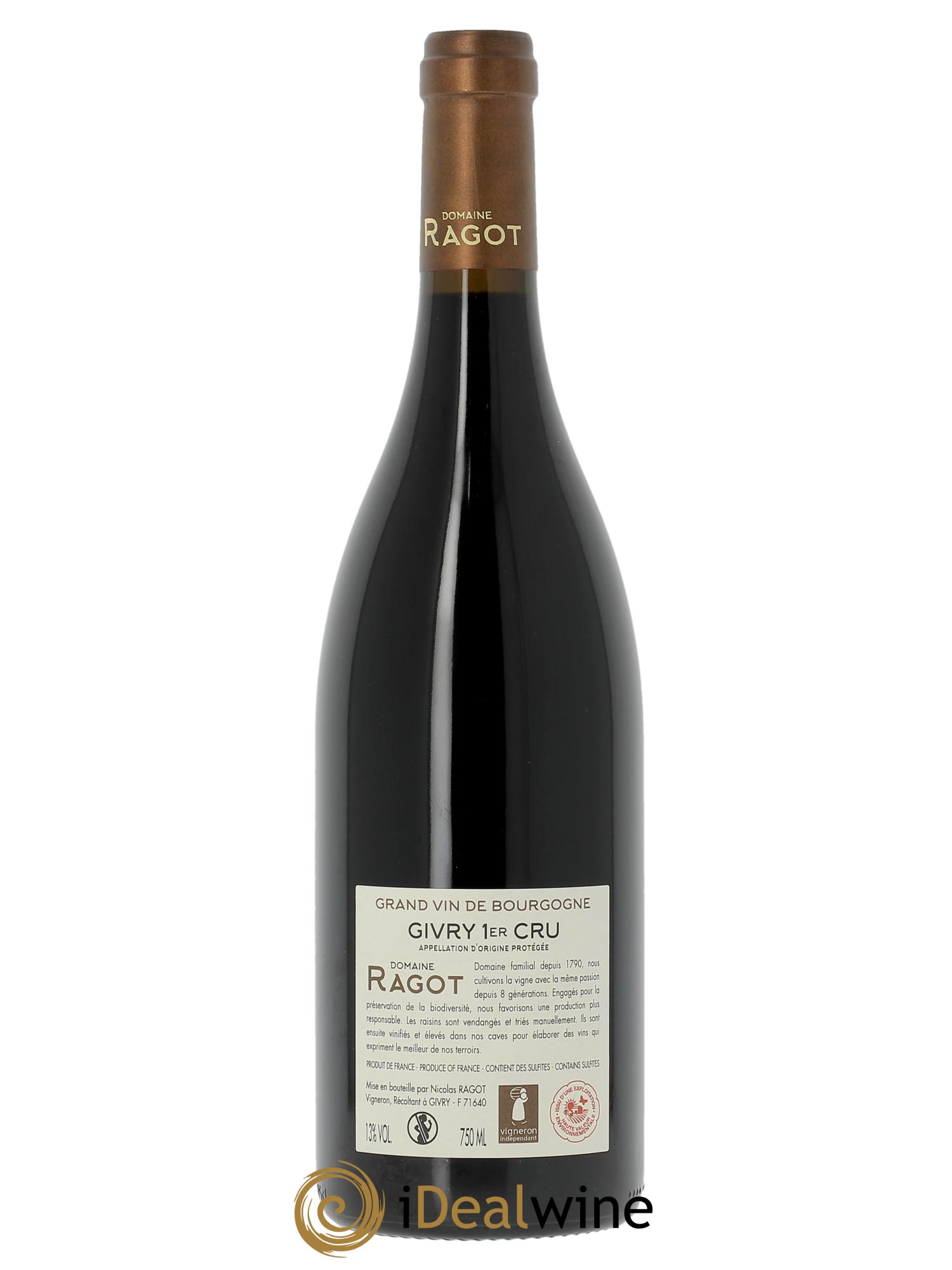 Givry 1er Cru Clos Jus Ragot (Domaine)  2022 - Lotto di 1 bottiglia - 1