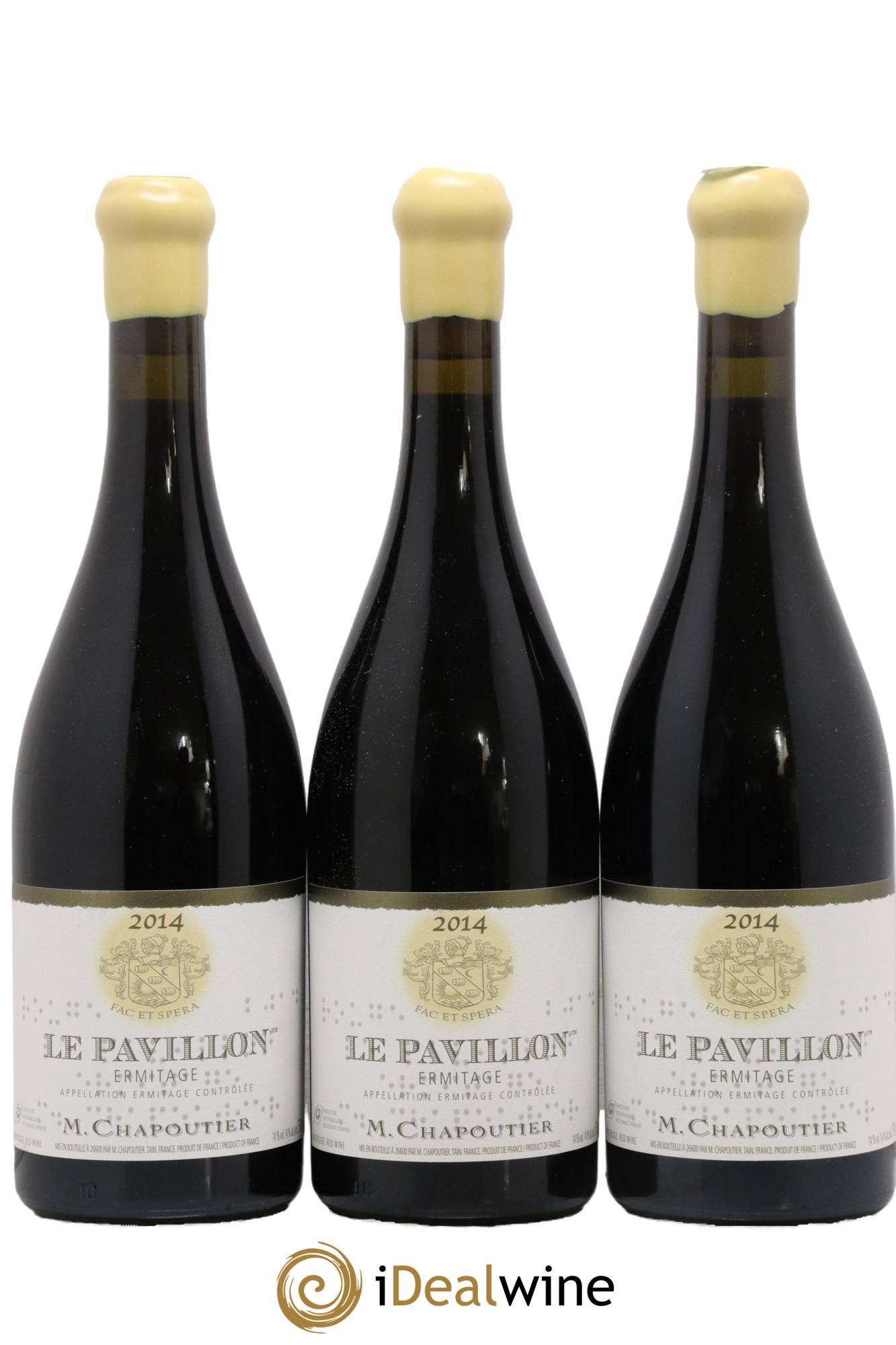 Hermitage Ermitage Le Pavillon Chapoutier 2014 - Lotto di 3 bottiglie - 0
