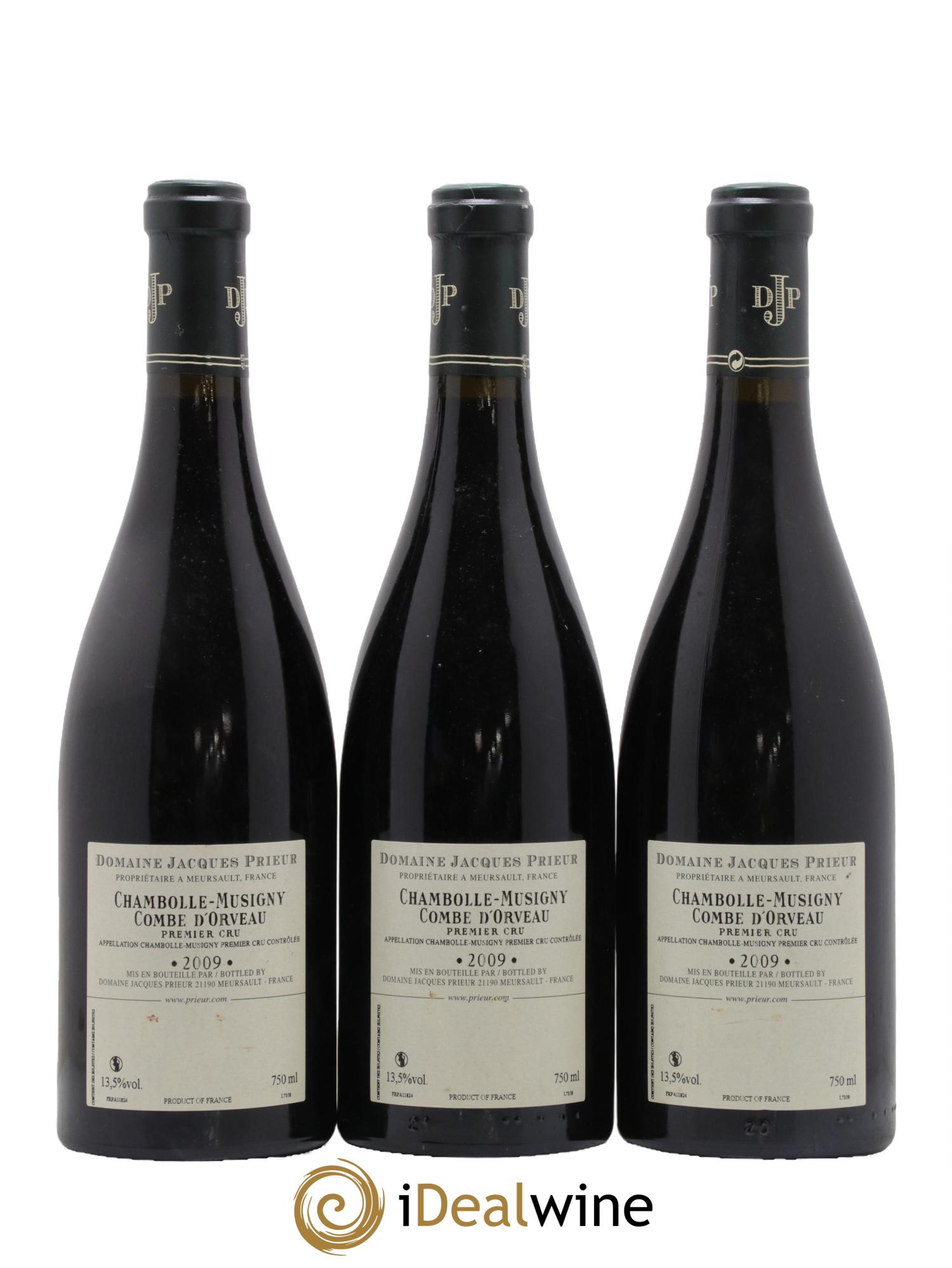Chambolle-Musigny 1er Cru Combe d'Orveau Jacques Prieur (Domaine) 2009 - Lot de 3 bouteilles - 1
