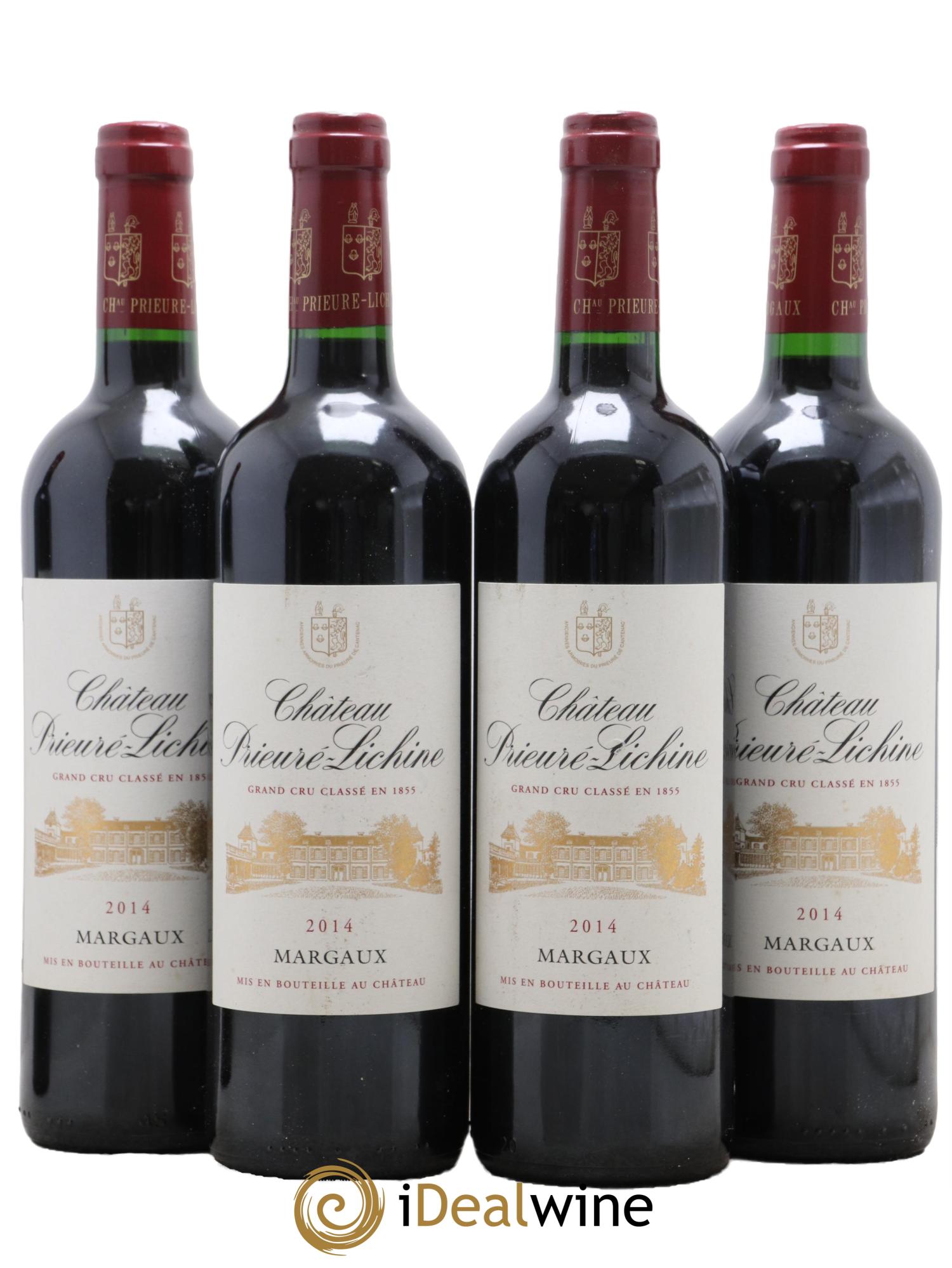 Château Prieuré Lichine 4ème Grand Cru Classé 2014 - Lot de 4 bouteilles - 0