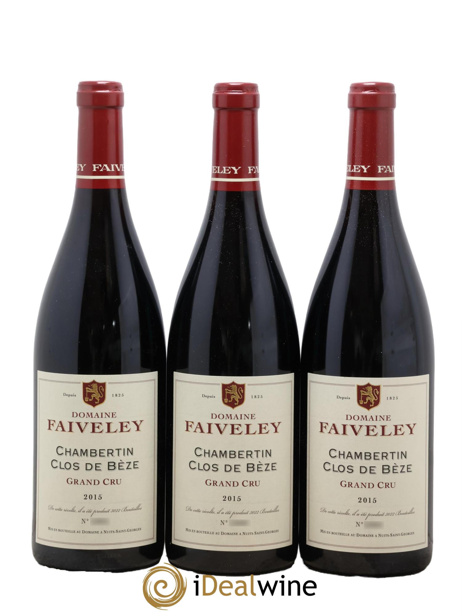 Chambertin Clos de Bèze Grand Cru Faiveley 2015 - Posten von 3 Flaschen - 0