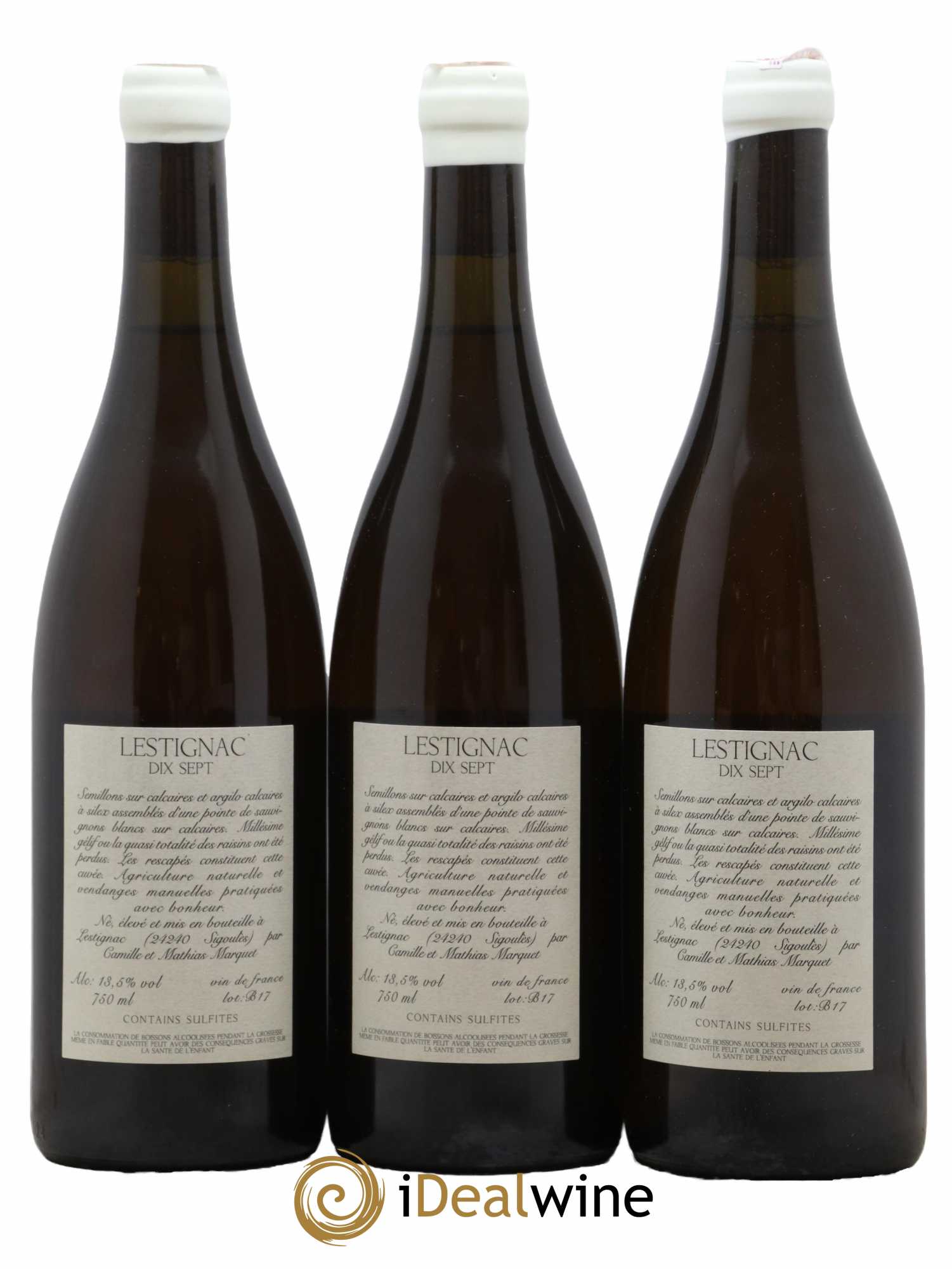 Vin de France Lestignac 2017 - Lot de 3 bouteilles - 1