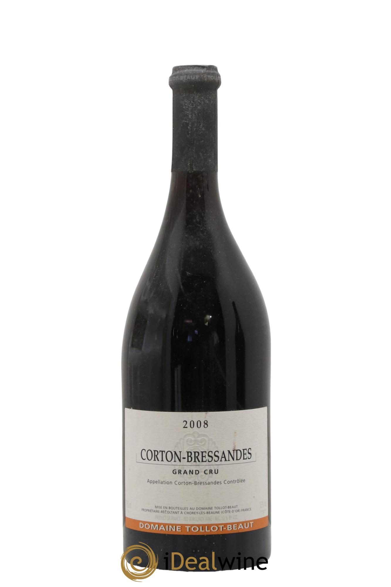 Corton-Bressandes Grand Cru Tollot Beaut (Domaine) 2008 - Lot of 1 bottle - 0