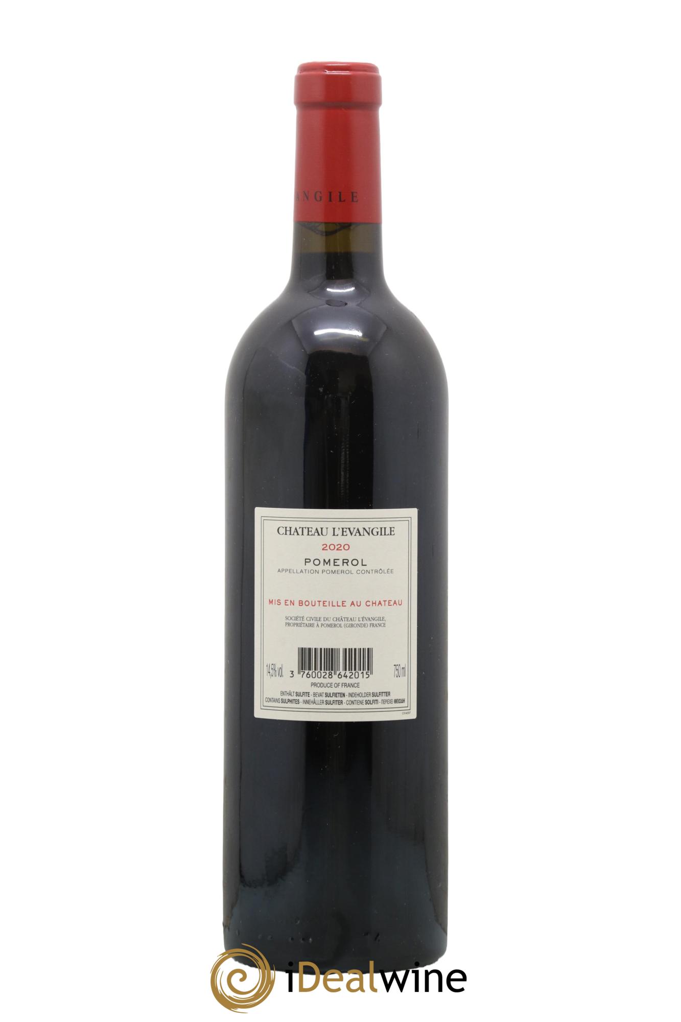 Château l' Évangile 2020 - Lot de 1 bouteille - 1