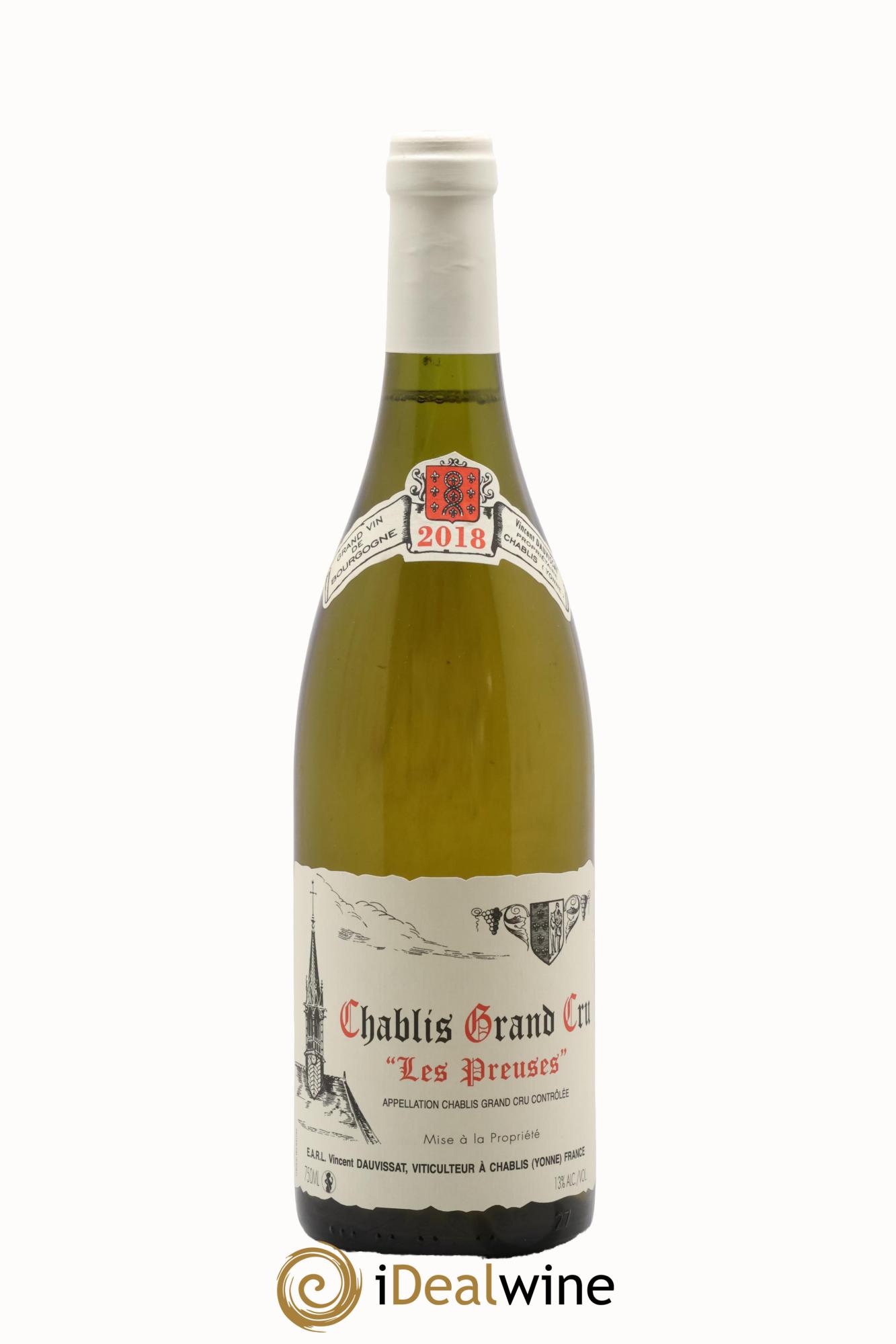 Chablis Grand Cru Les Preuses Vincent Dauvissat (Domaine) 2018 - Posten von 1 Flasche - 0