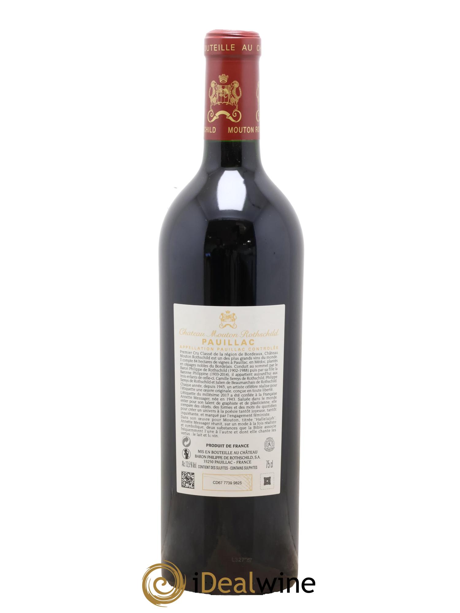 Château Mouton Rothschild 1er Grand Cru Classé 2017 - Lot of 1 bottle - 2