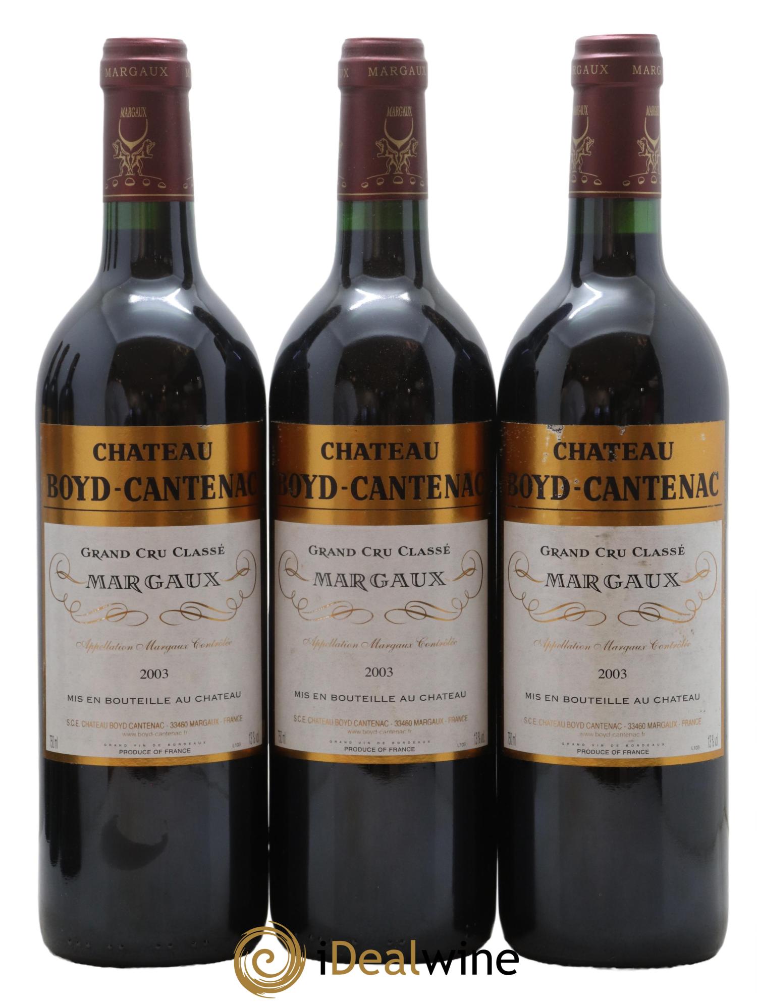 Château Boyd Cantenac 3ème Grand Cru Classé 2003 - Lot de 12 bouteilles - 2