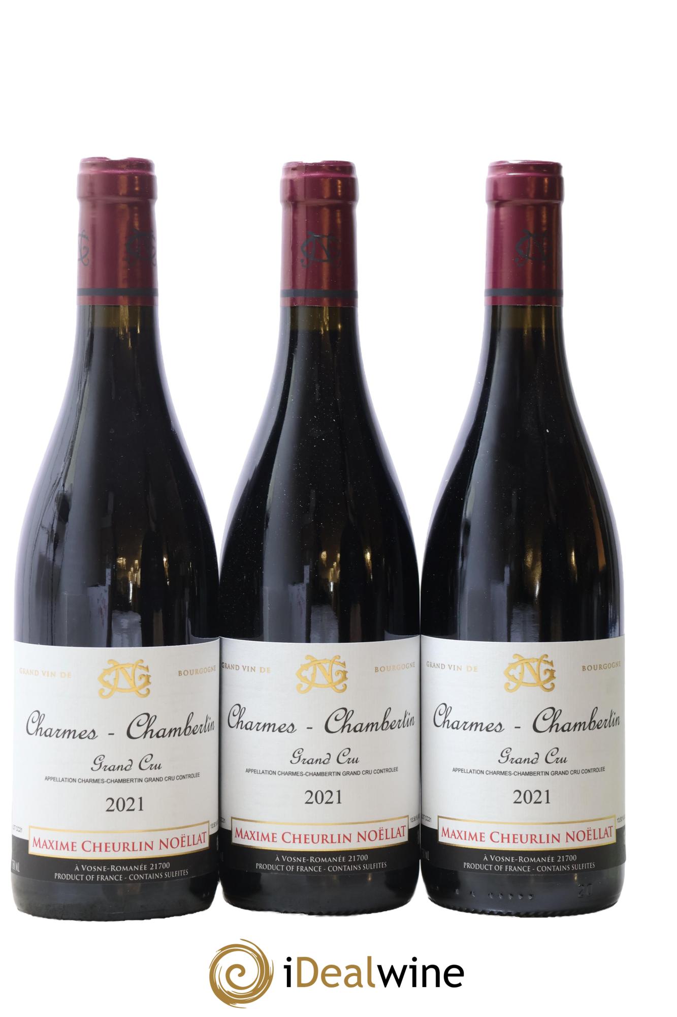 Charmes-Chambertin Grand Cru Maxime Cheurlin Noellat 2021 - Lot de 3 bouteilles - 0