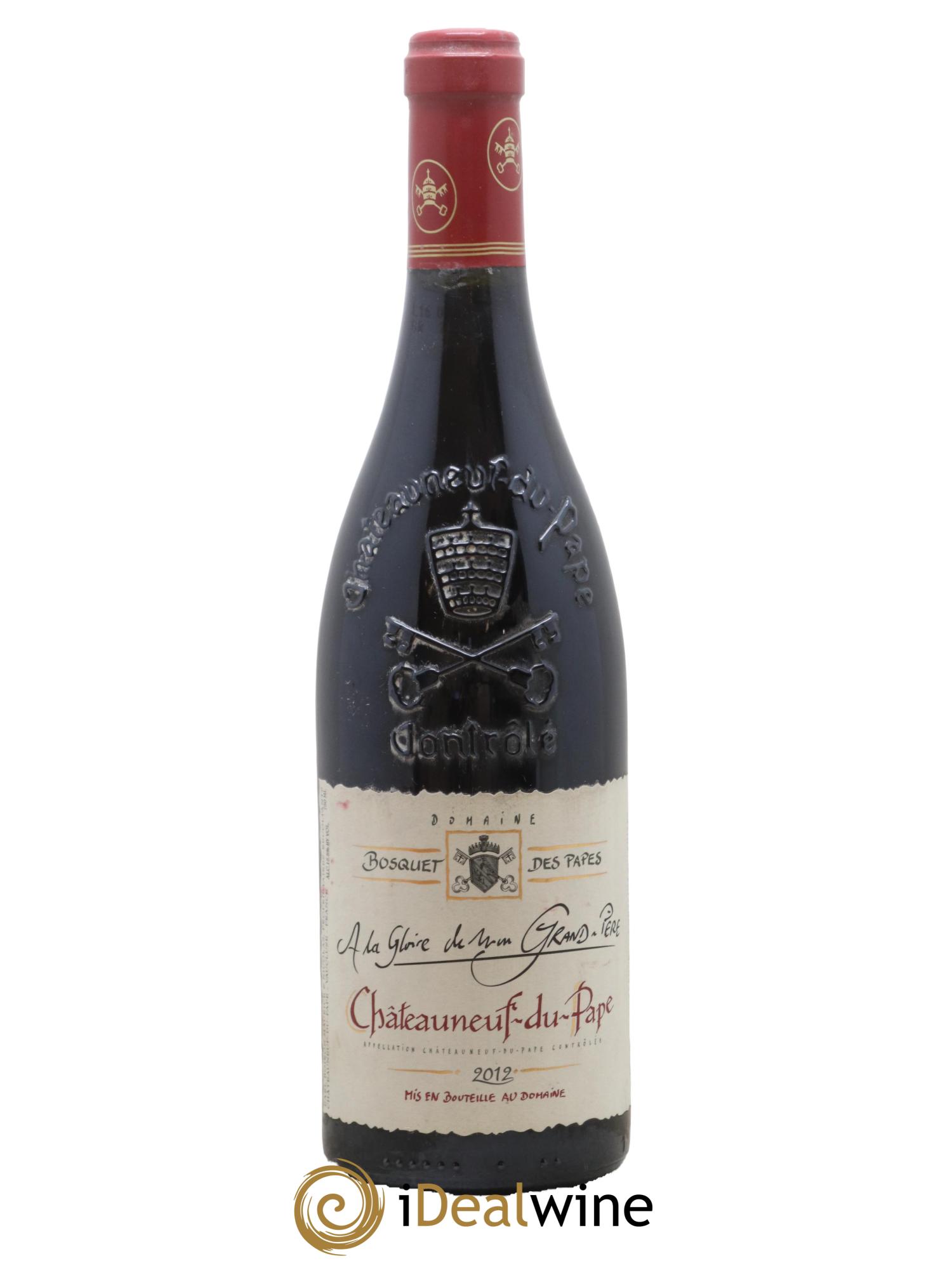 Châteauneuf-du-Pape à a Gloire de mon Grand-Père Domaine Bosquet des Papes 2012 - Lot de 1 bouteille - 0