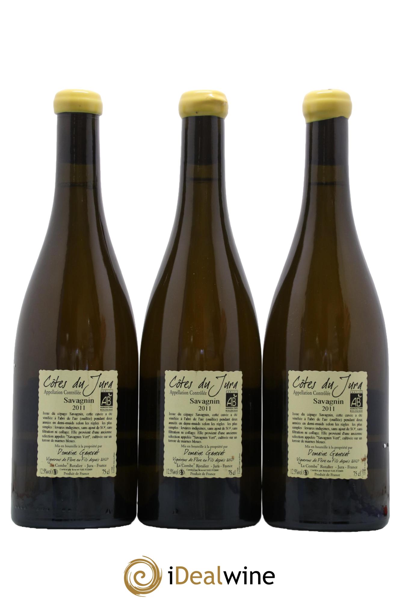 Côtes du Jura Les Chalasses Marnes Bleues Jean-François Ganevat (Domaine) 2011 - Lot de 3 bouteilles - 1