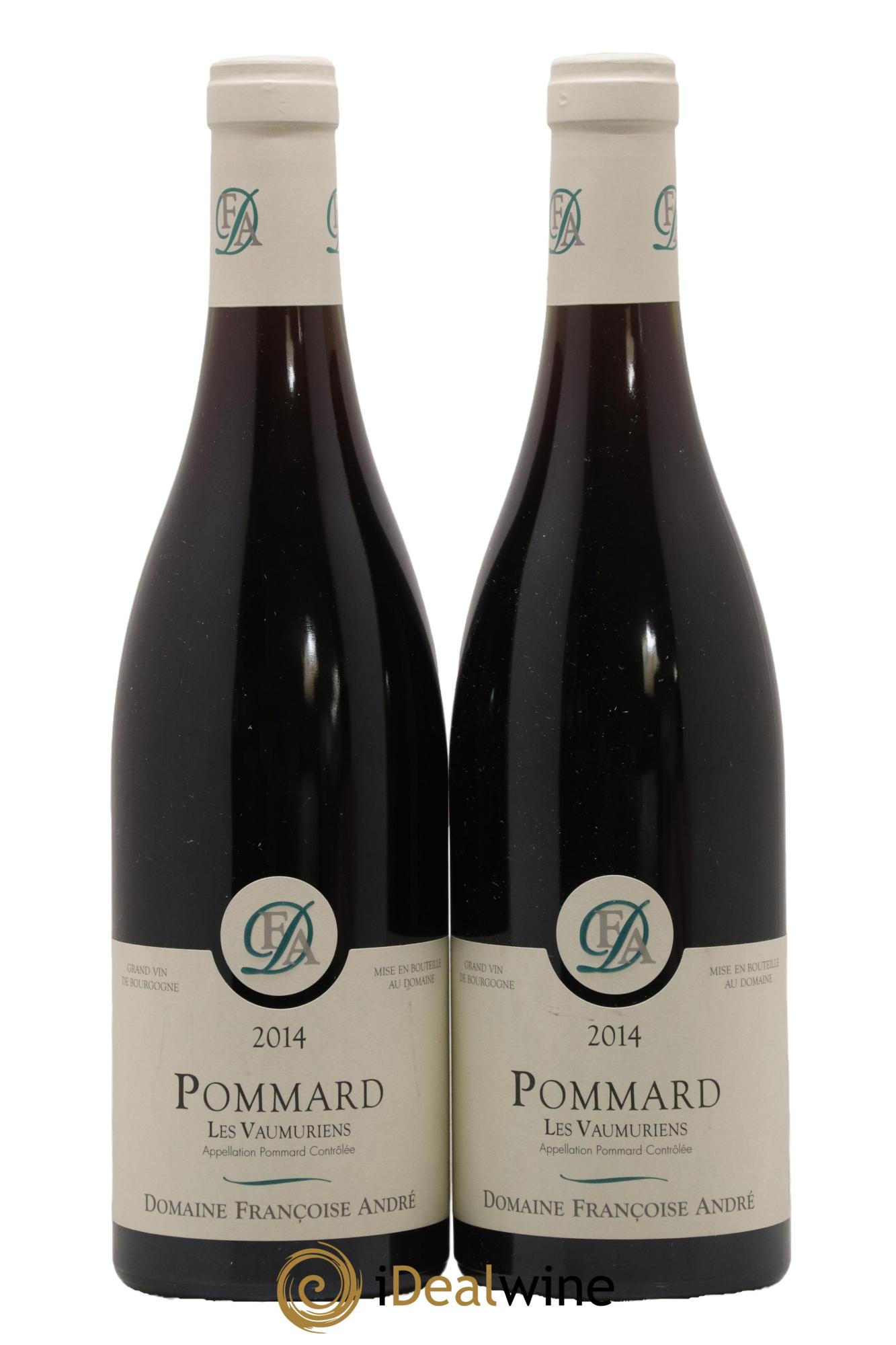 Pommard Les Vaumuriens Francoise Andre 2014 - Lot de 2 bouteilles - 0