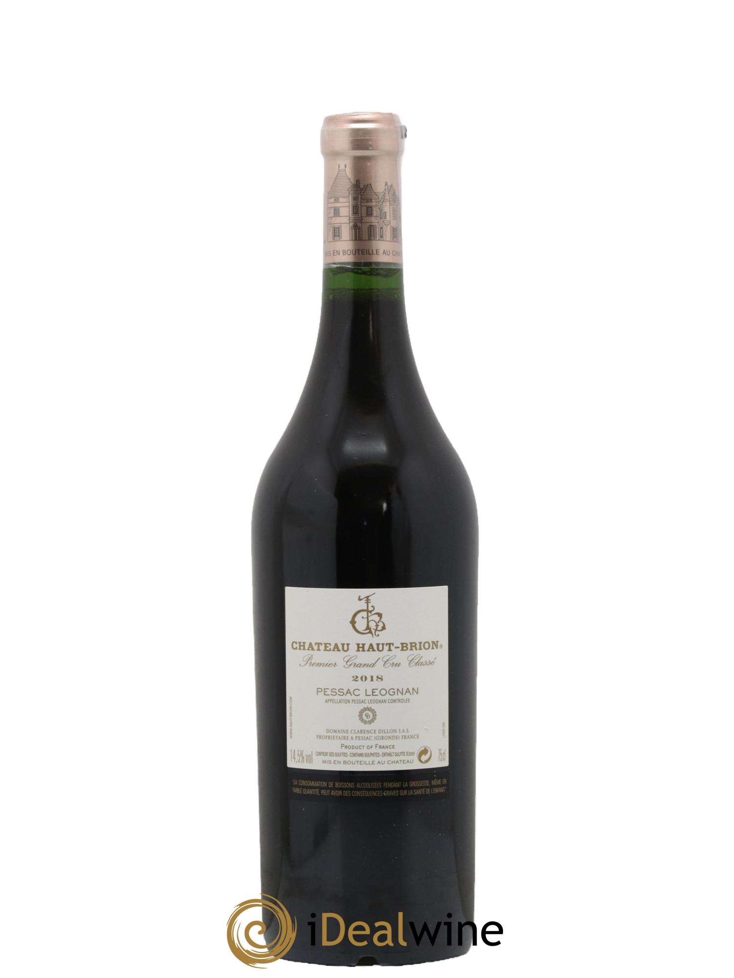Château Haut Brion 1er Grand Cru Classé  2018 - Lotto di 1 bottiglia - 1