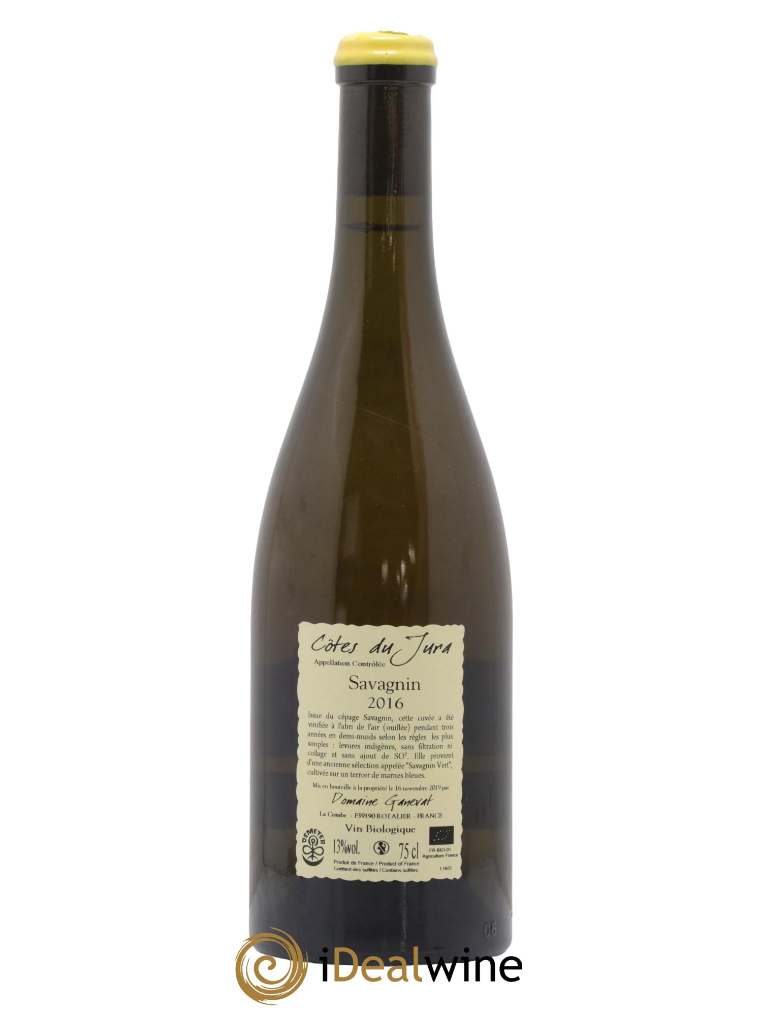 Côtes du Jura Les Chalasses Marnes Bleues Jean-François Ganevat (Domaine) 2016 - Lot de 1 bouteille - 1
