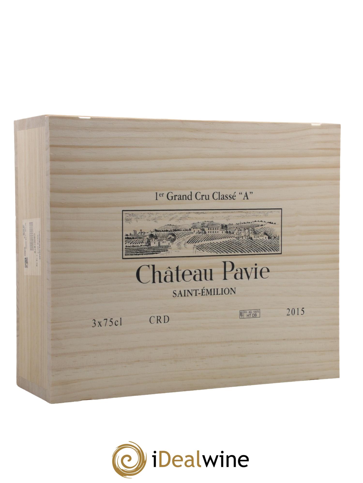Château Pavie 1er Grand Cru Classé A 2015 - Posten von 3 Flaschen - 3