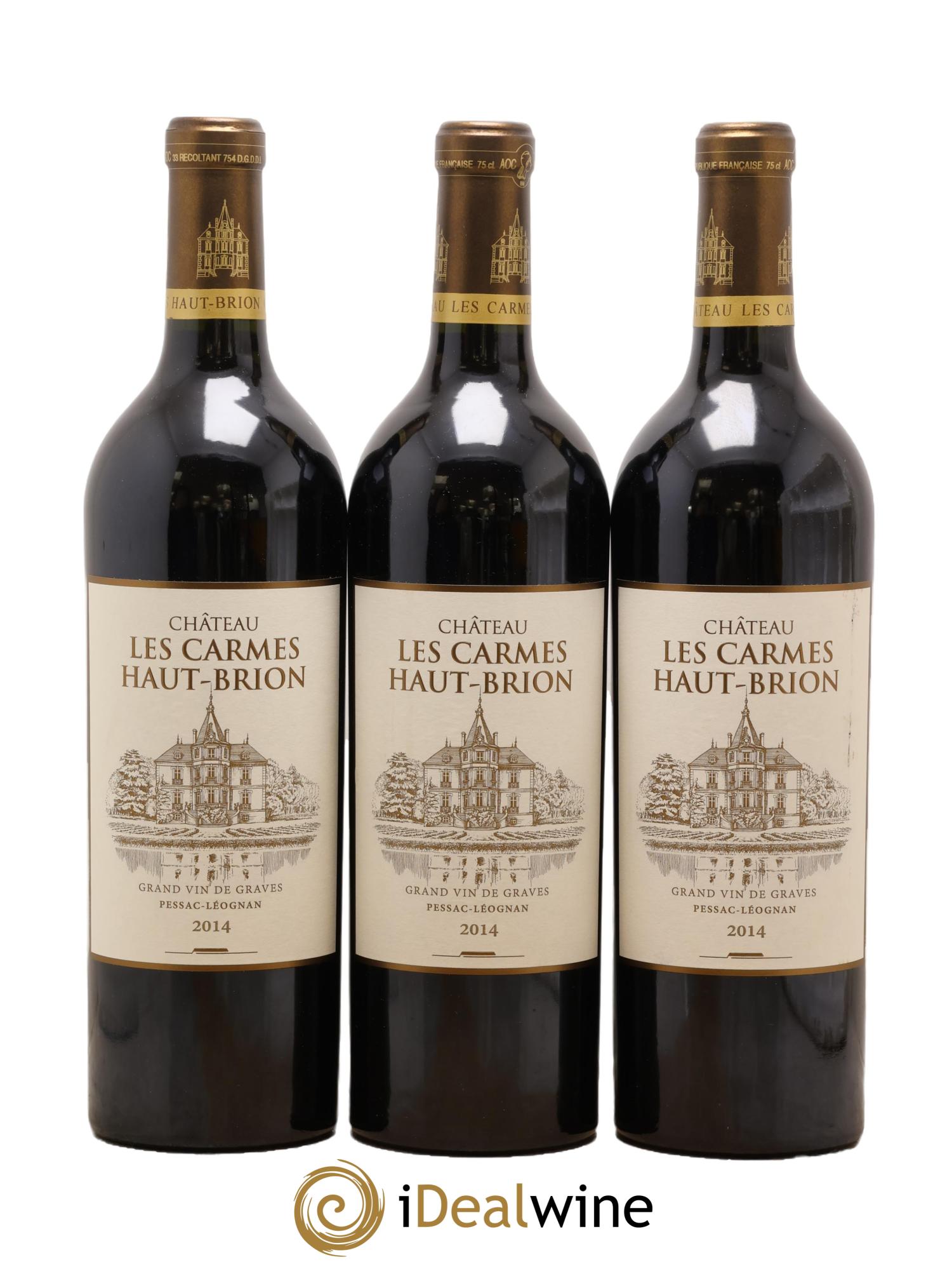 Château Les Carmes Haut-Brion 2014 - Lot of 6 bottles - 1