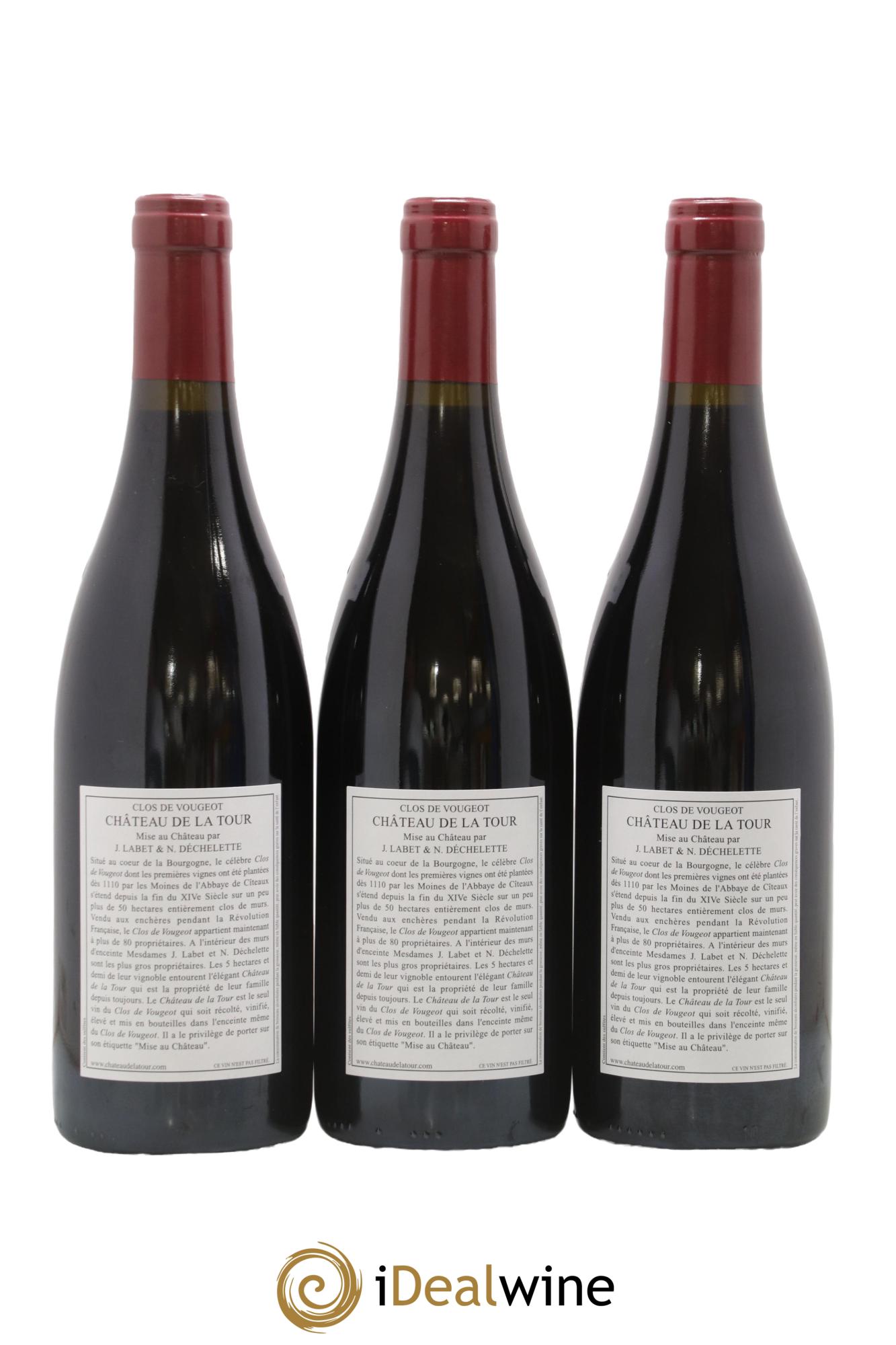 Clos de Vougeot Grand Cru Château de La Tour 2009 - Lot de 3 bouteilles - 1
