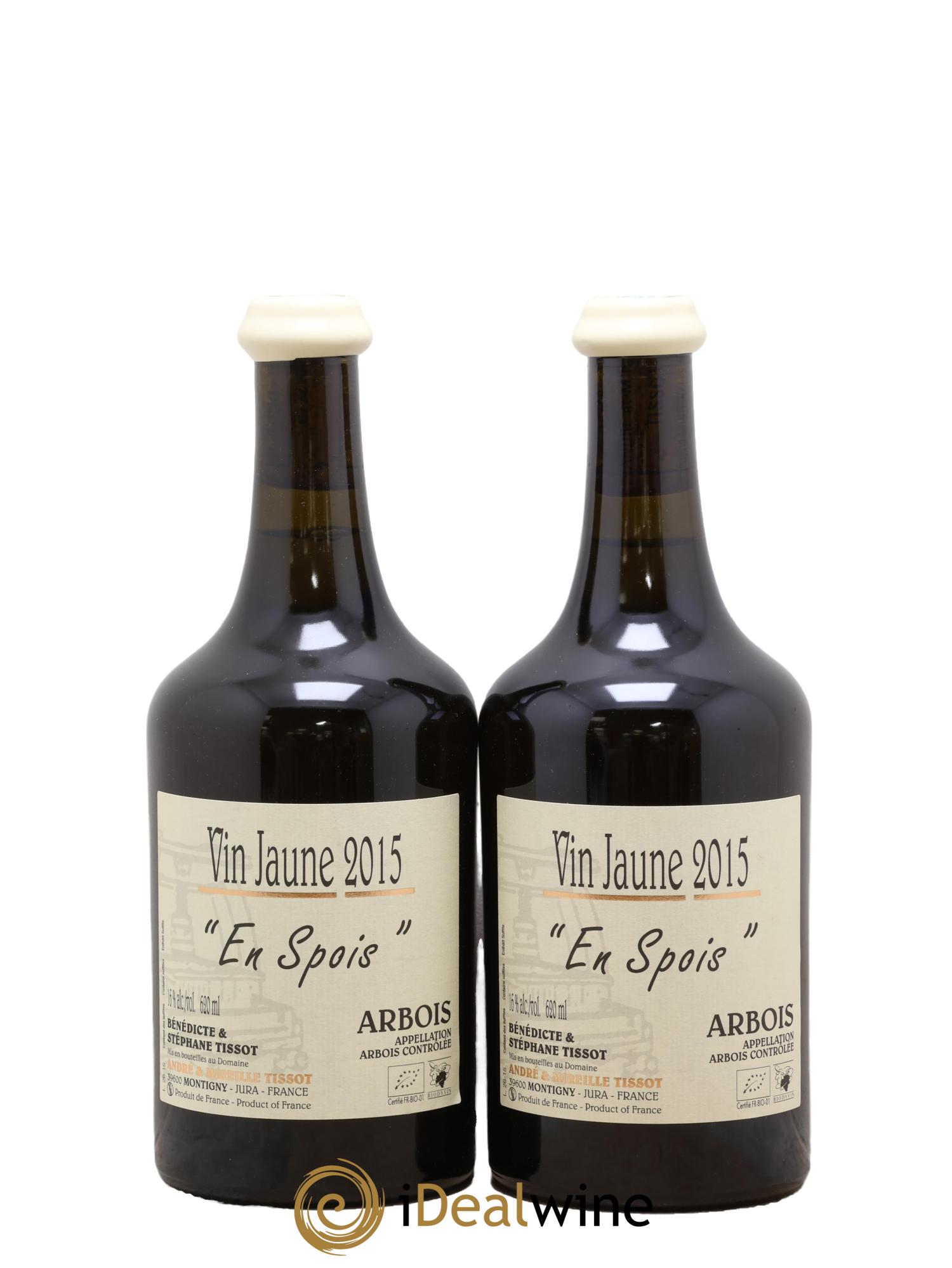 Arbois Vin Jaune En Spois Bénédicte et Stéphane Tissot 2015 - Lot of 2 Clavelins - 0
