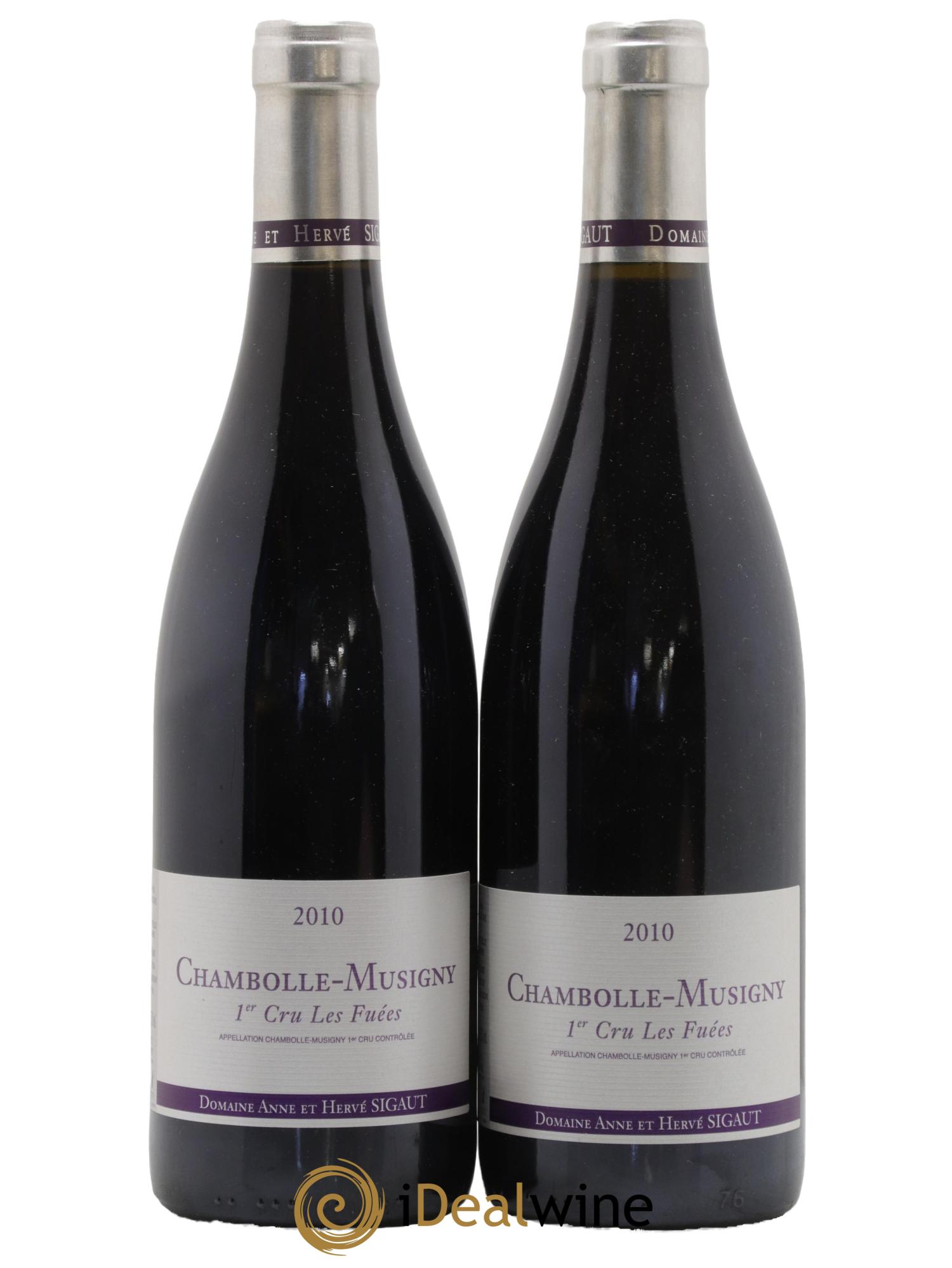 Chambolle-Musigny 1er Cru Les Fuées Anne et Hervé Sigaut (Domaine) 2010 - Lot de 2 bouteilles - 0