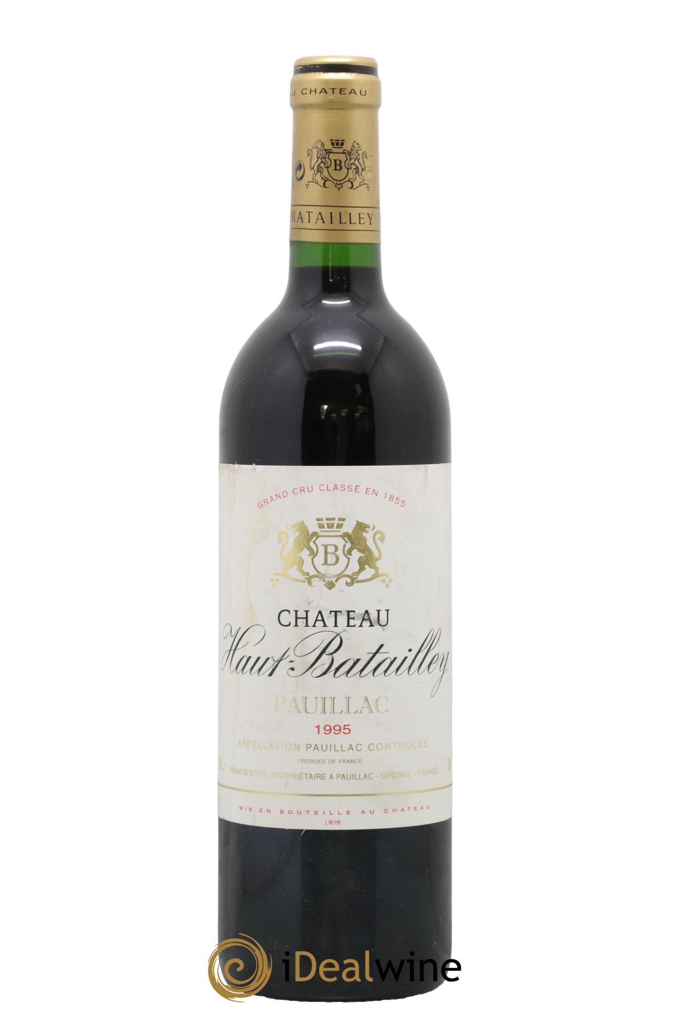Château Haut Batailley 5ème Grand Cru Classé 1995 - Lot de 1 bouteille - 0