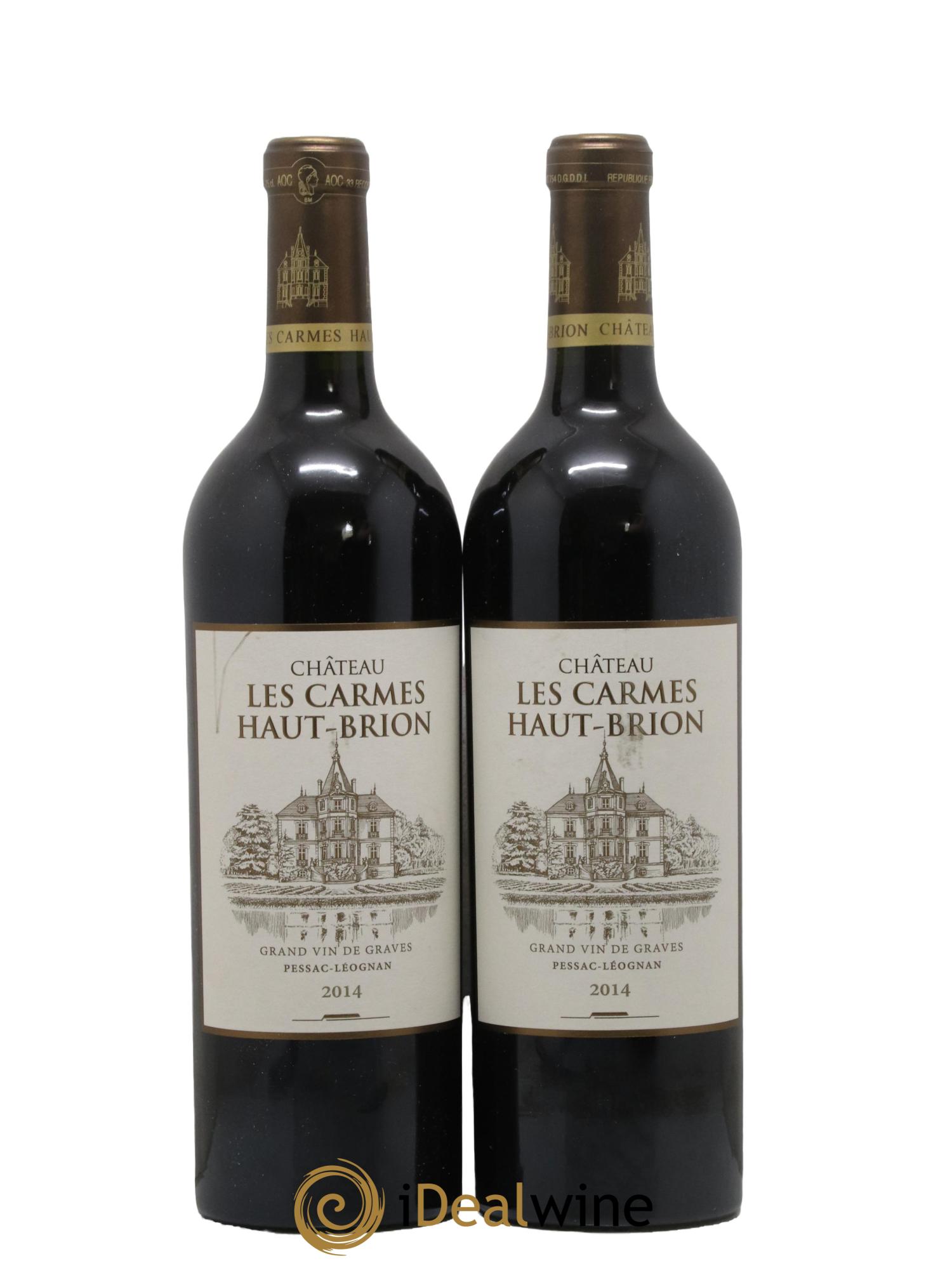 Château Les Carmes Haut-Brion 2014 - Lot de 2 bouteilles - 0
